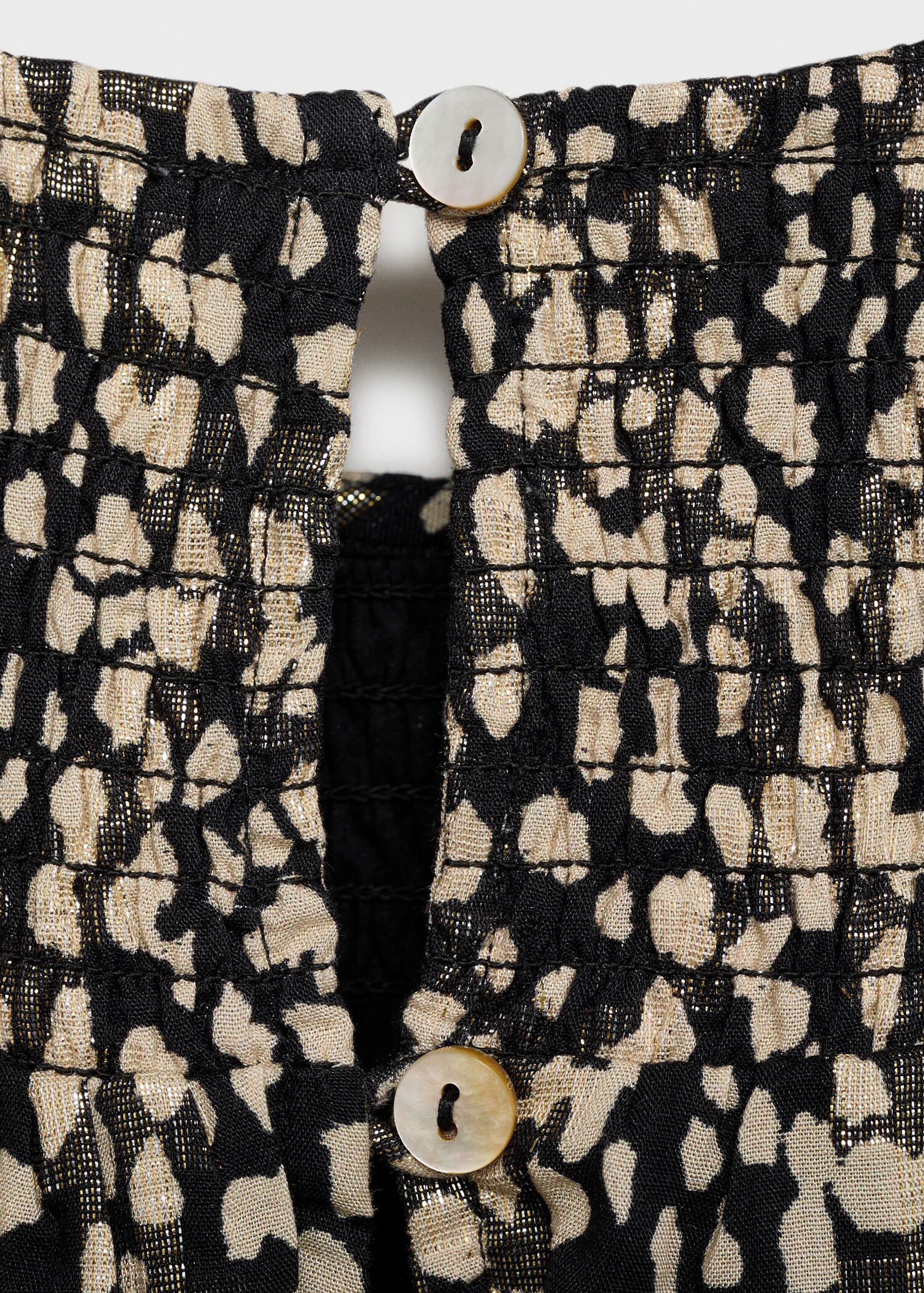 Printed ruched dress - Details of the article 0