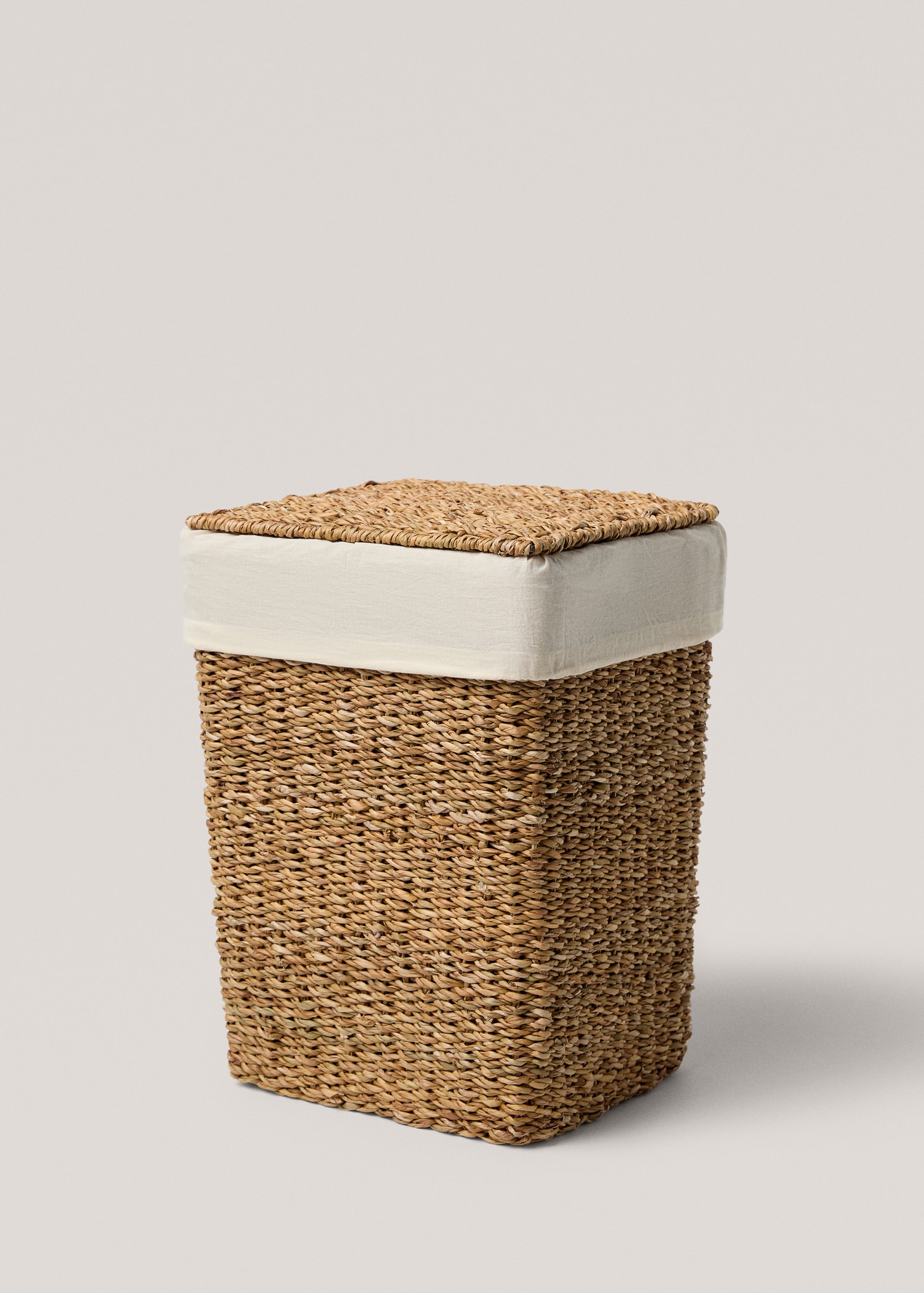 Natural fibre laundry basket 29x25x40cm - Details of the article 1