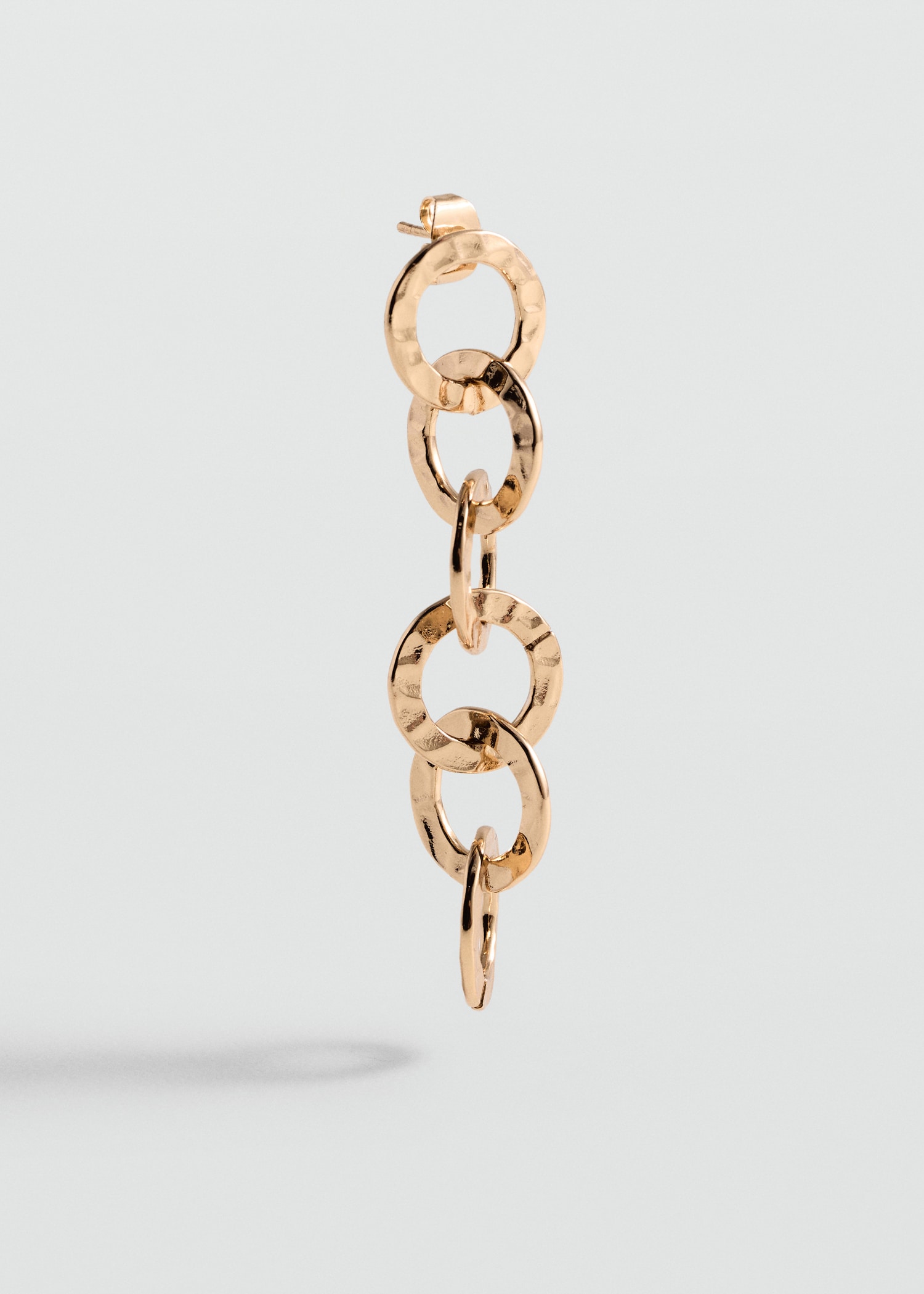 Intertwined hoop earrings - Medium plane