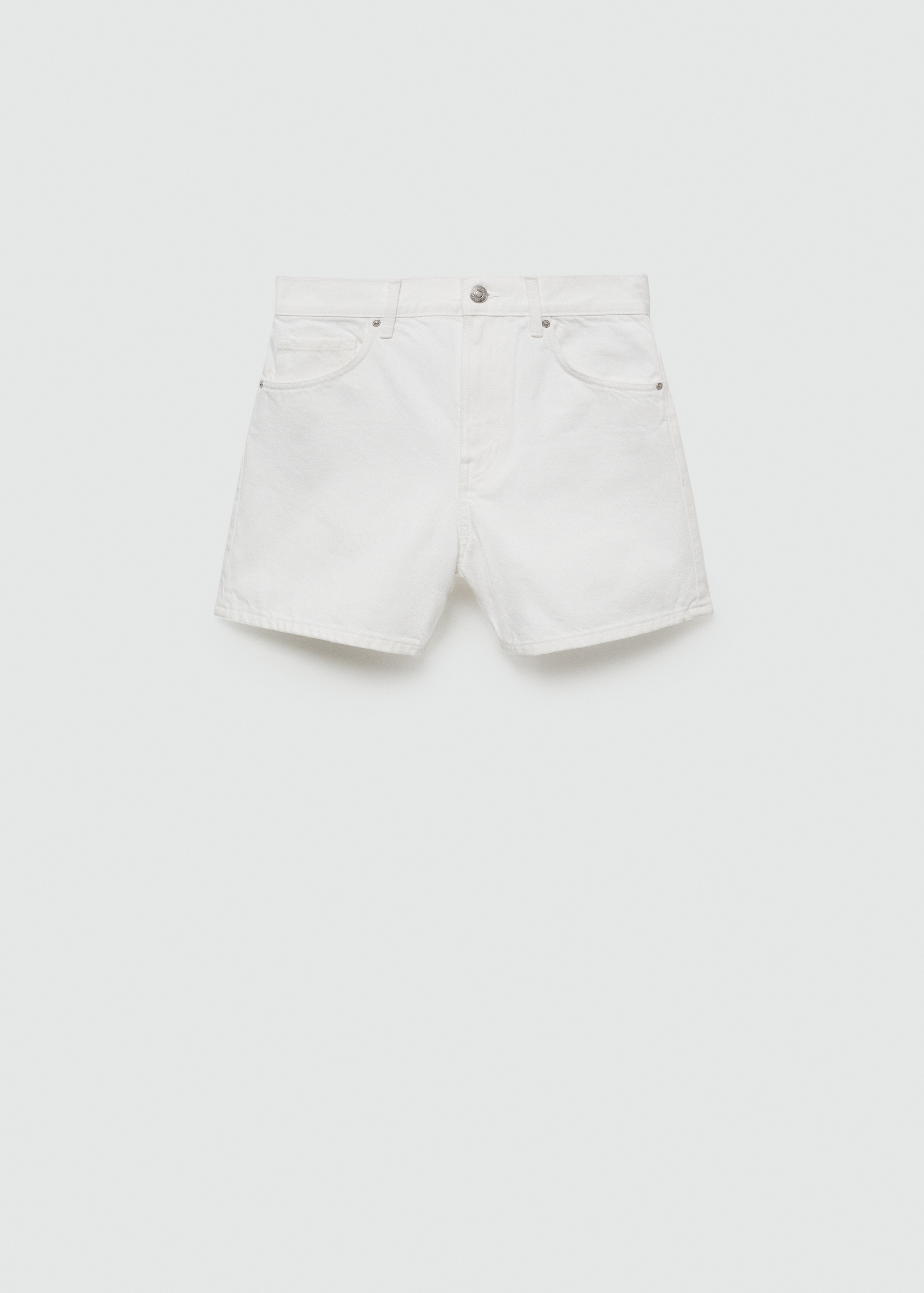 High-rise denim shorts Women MANGO Georgia - Main Image