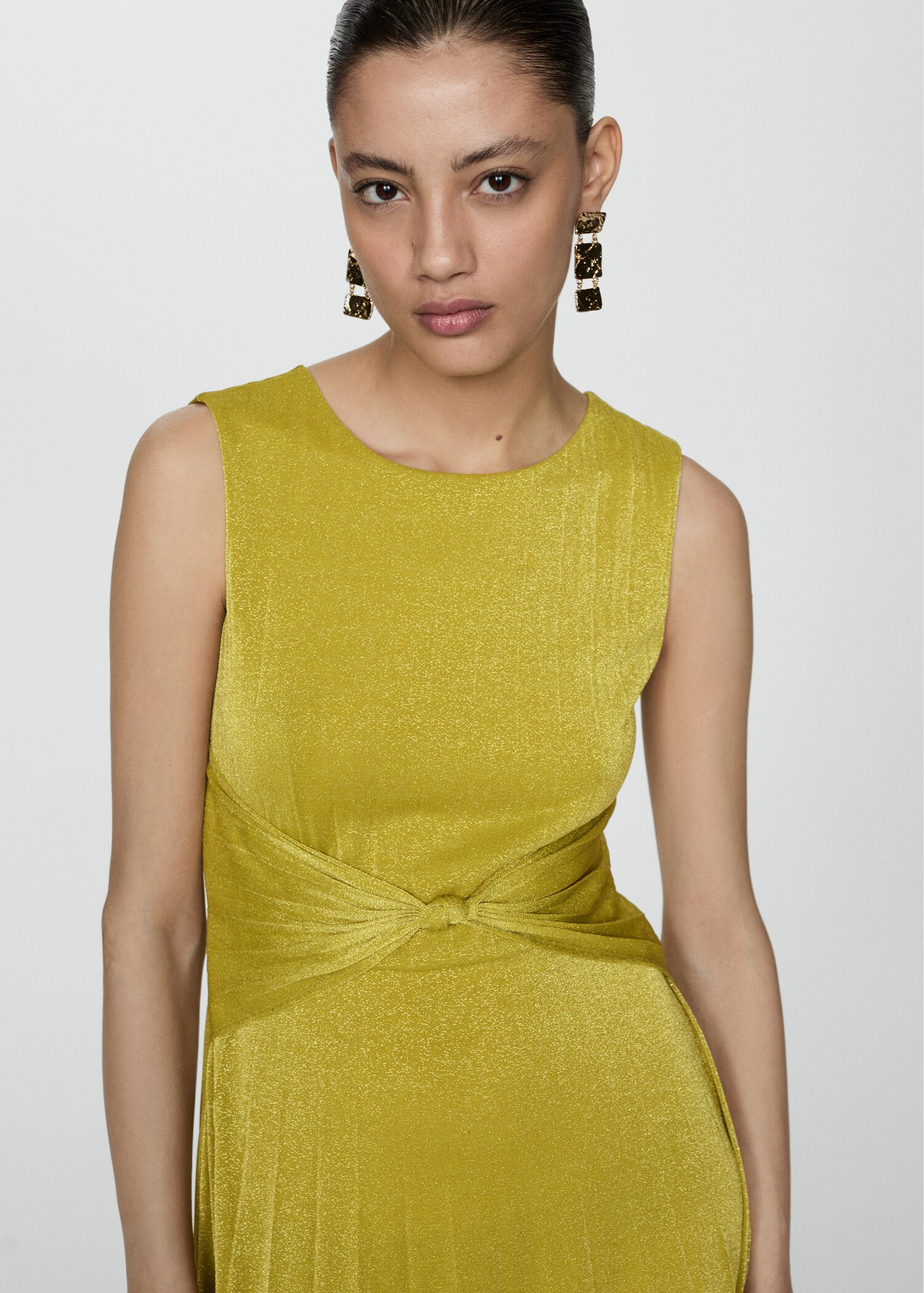 Knotted lurex dress - Details of the article 2