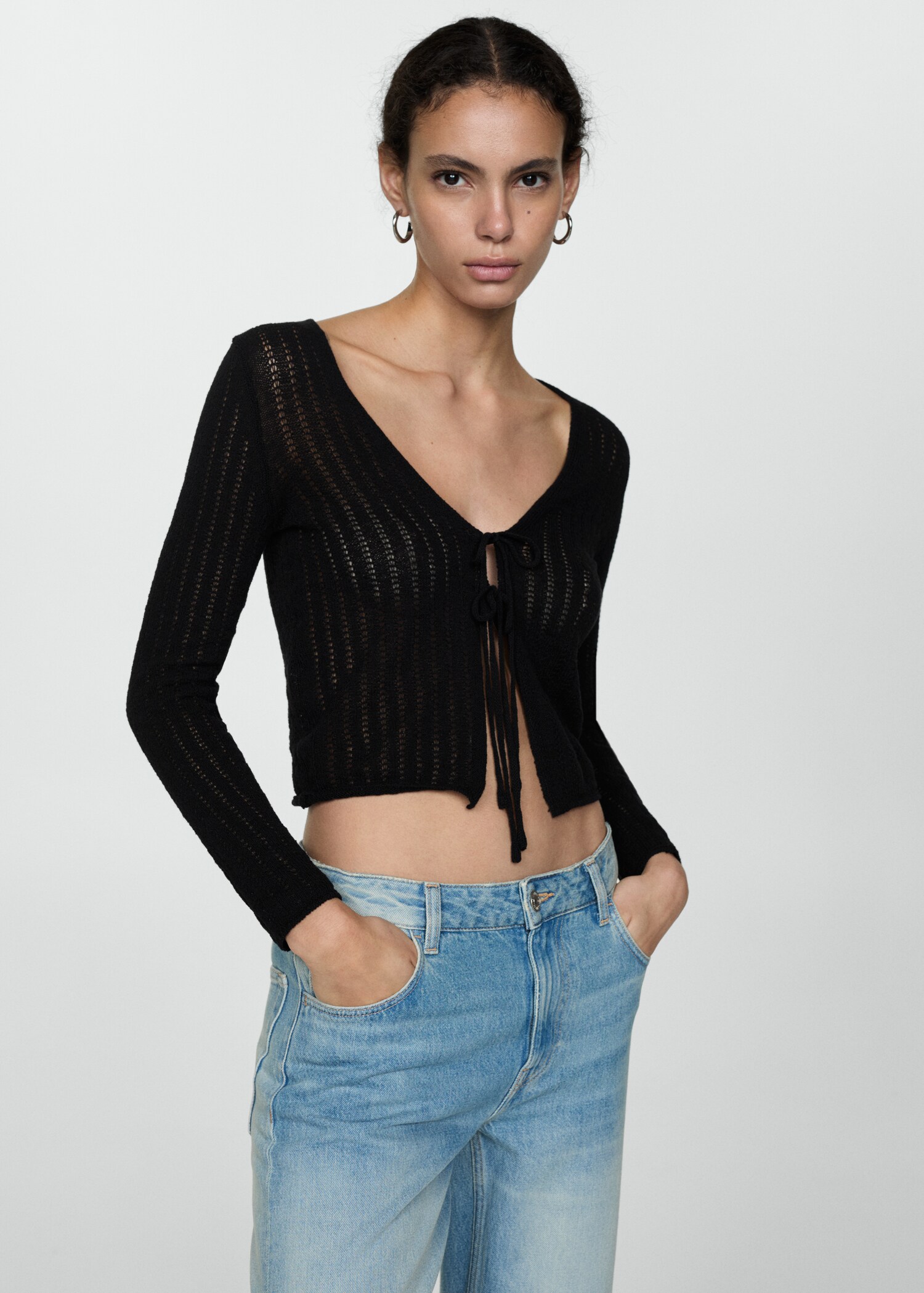 Cardigan maille nœuds - Détail de l'article 1