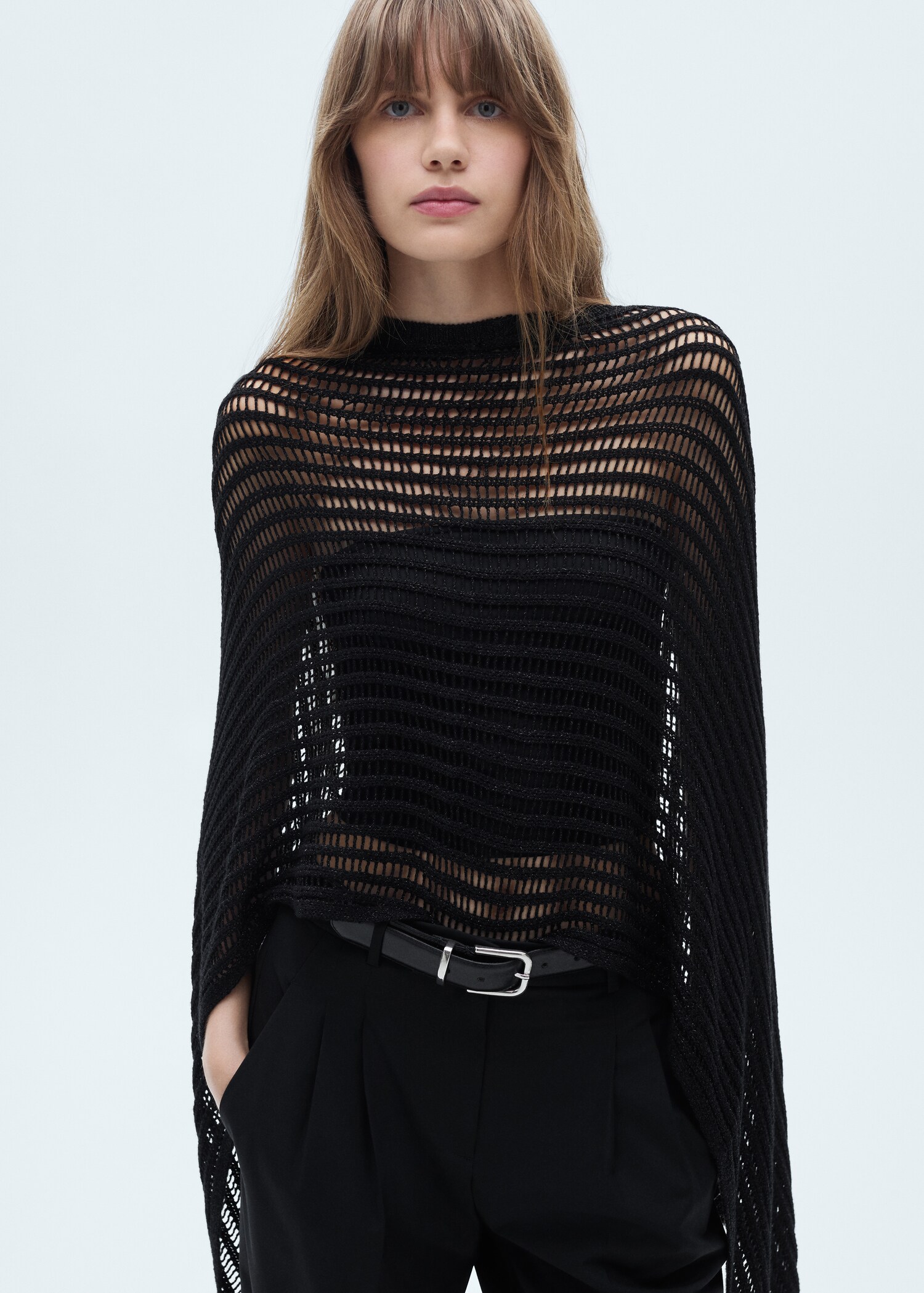 Cape crochet Lurex - Plan moyen