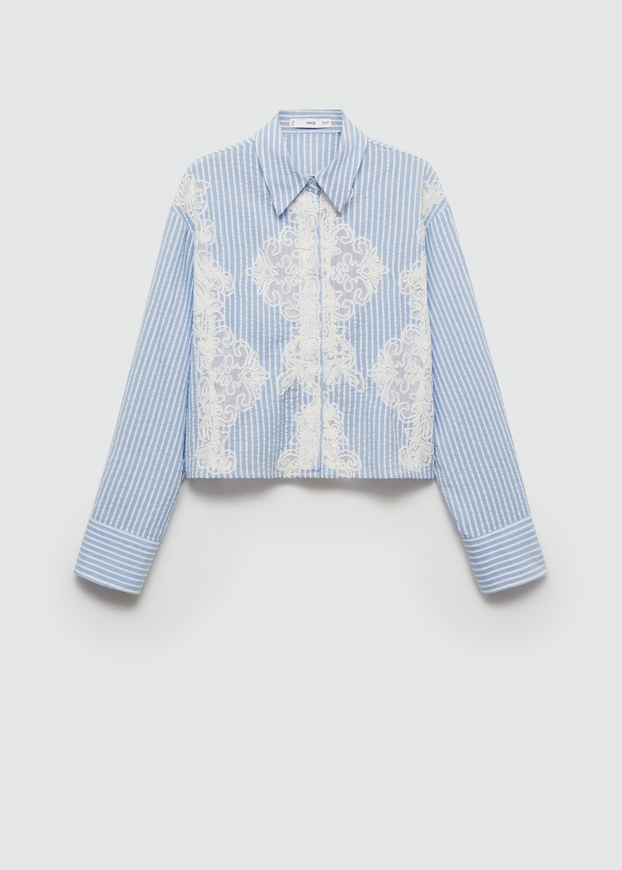 Embroidery striped shirt - Article without model
