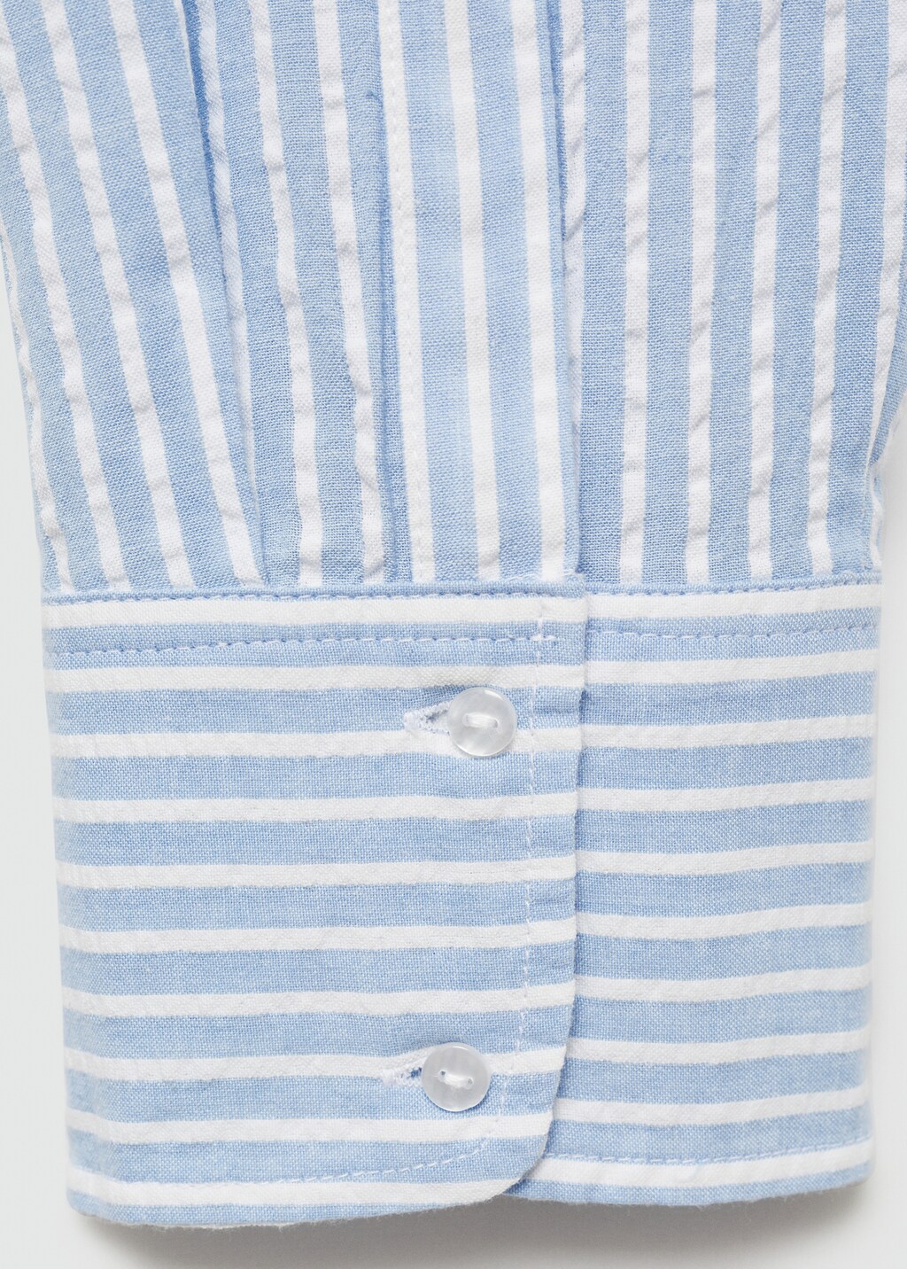 Chemise rayee brodee