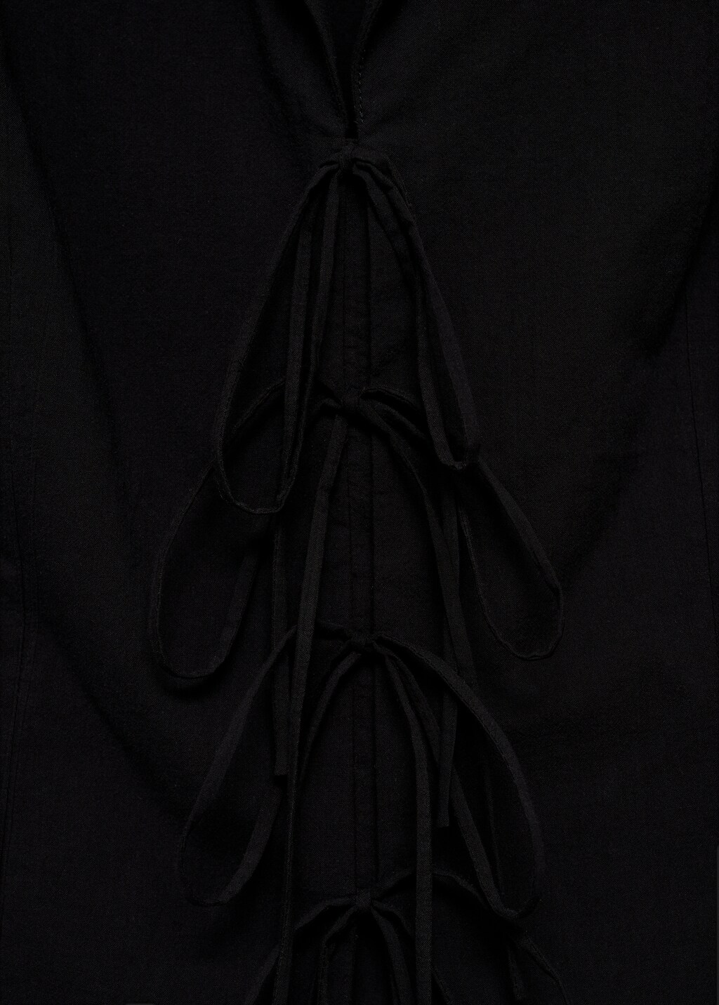 Mango blusa negra hotsell