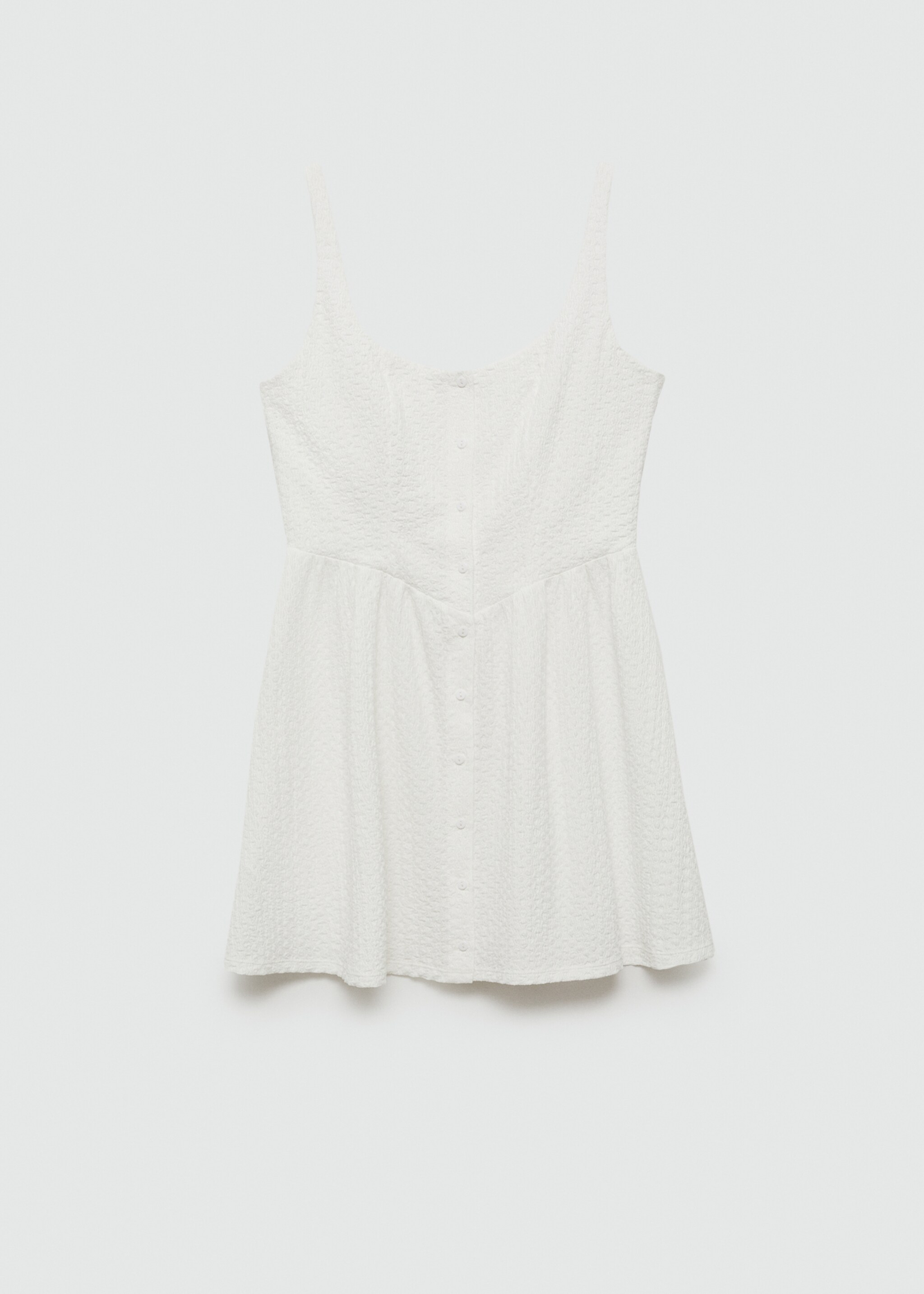 Textured short dress - Article without model