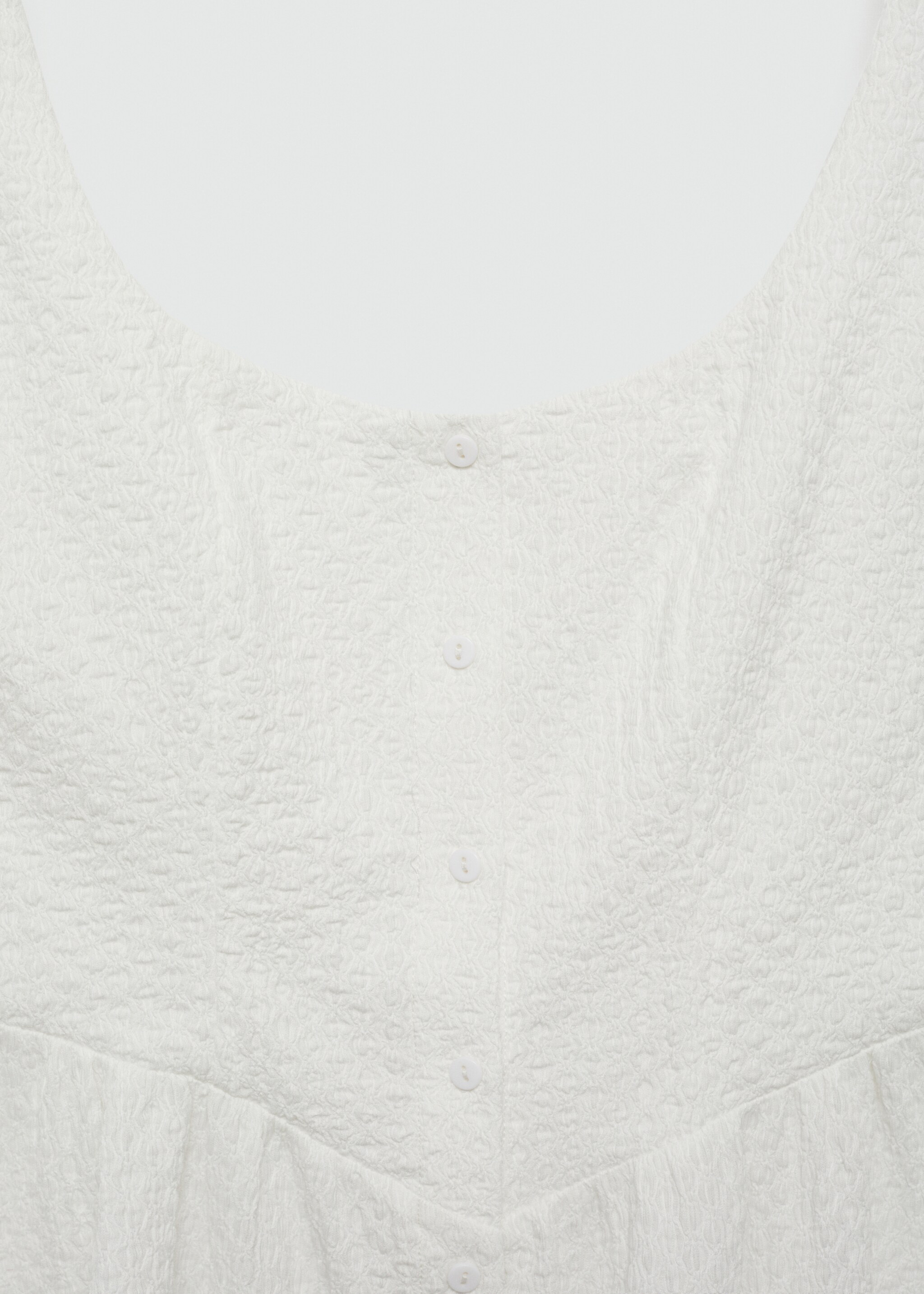 Textured short dress - Details of the article 8