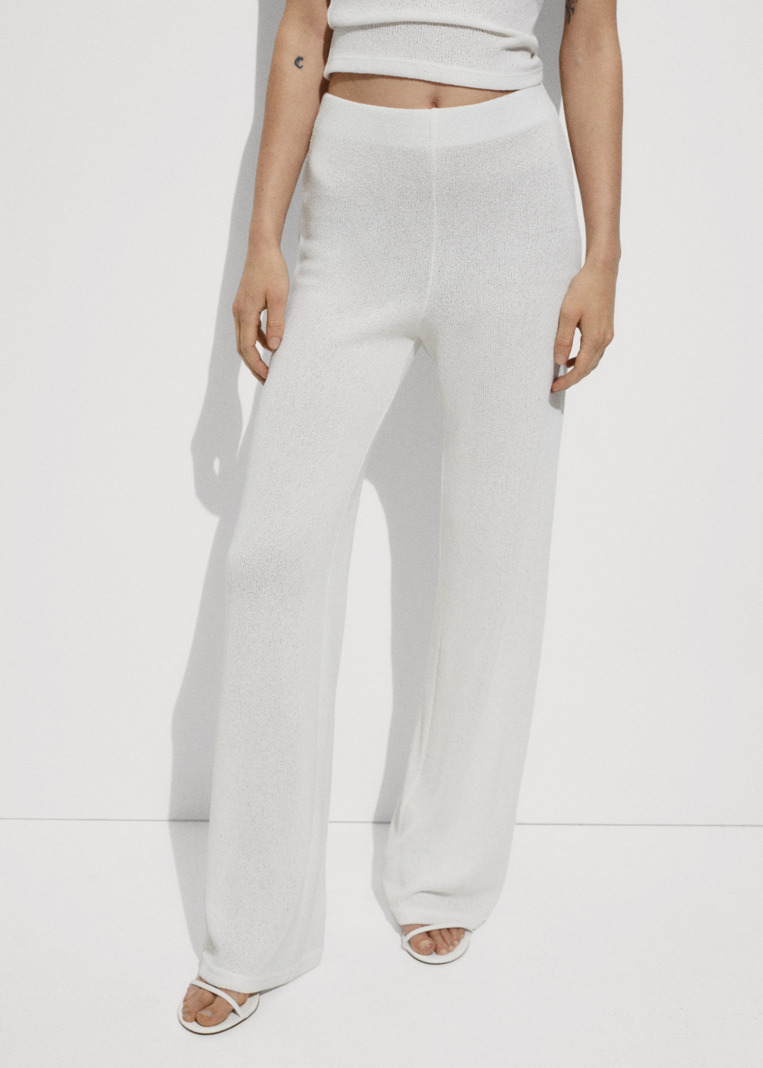 Pantalon droit maille - Plan moyen