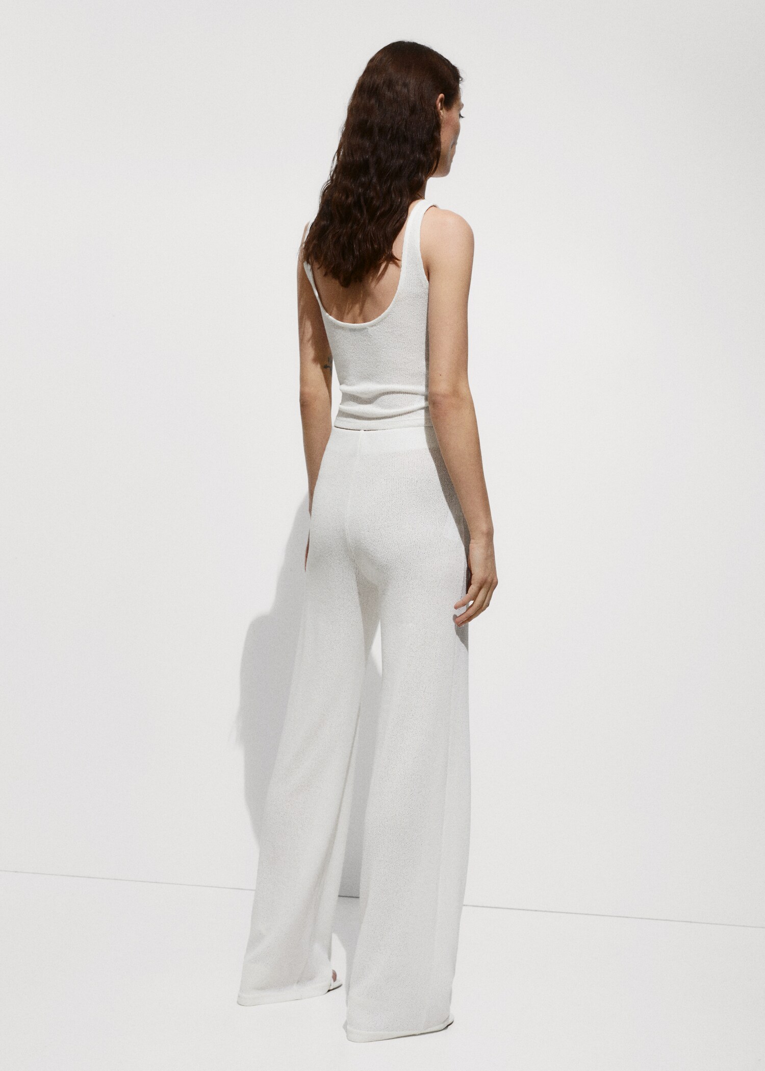 Pantalon droit maille - Verso de l’article