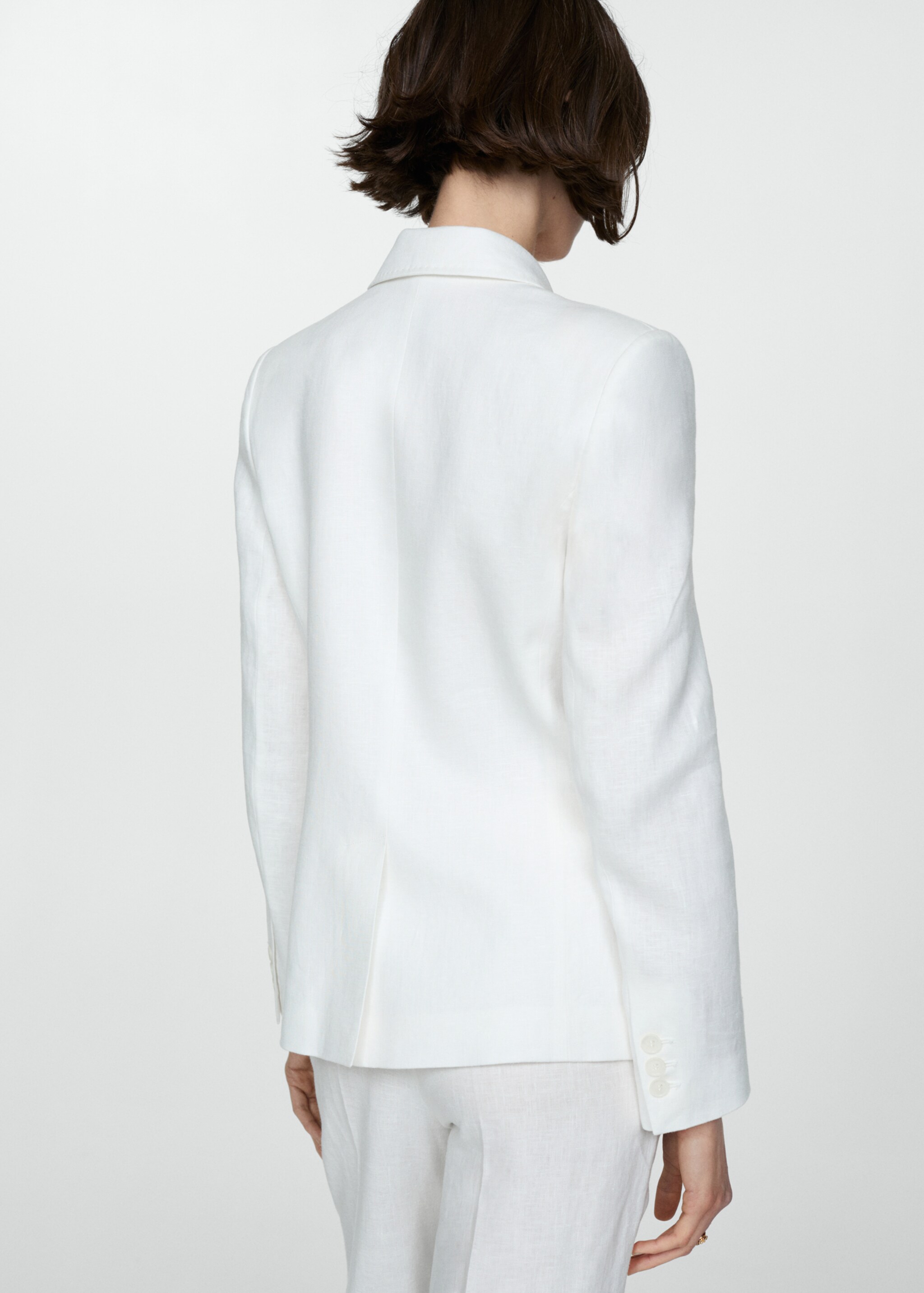 Keten blazer ceket - Ürünün arkası