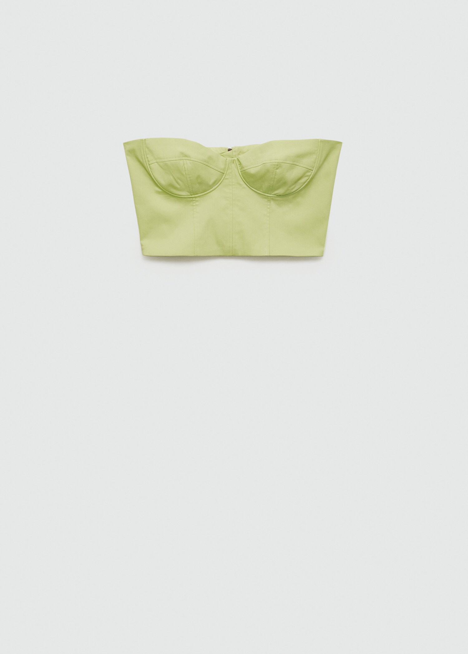 Strapless cropped top - Article without model
