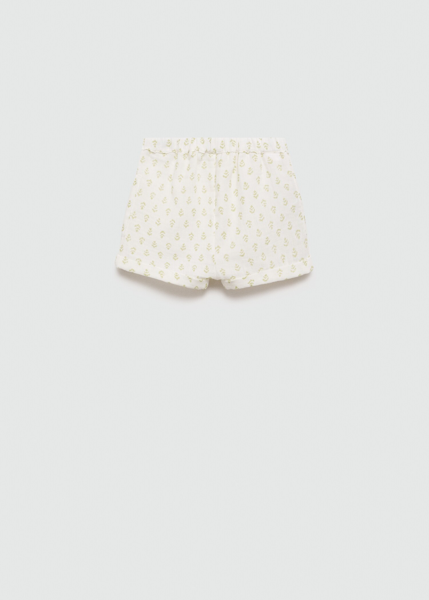 Printed cotton-blend short - Reverse of the article