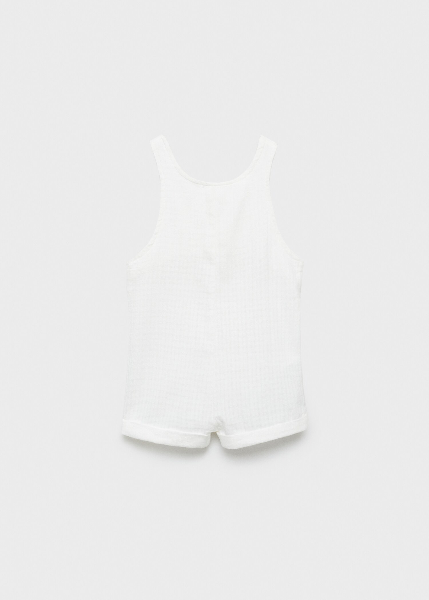 Short cotton dungarees - Reverse of the article
