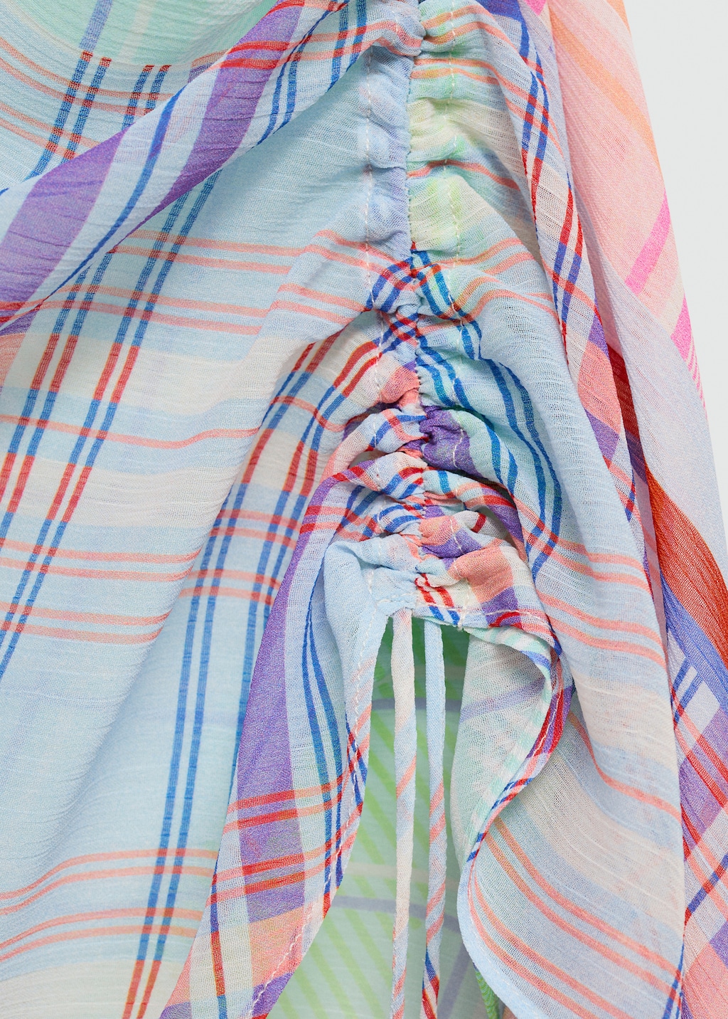 Mango Asymmetrical ruffle top thumbnail