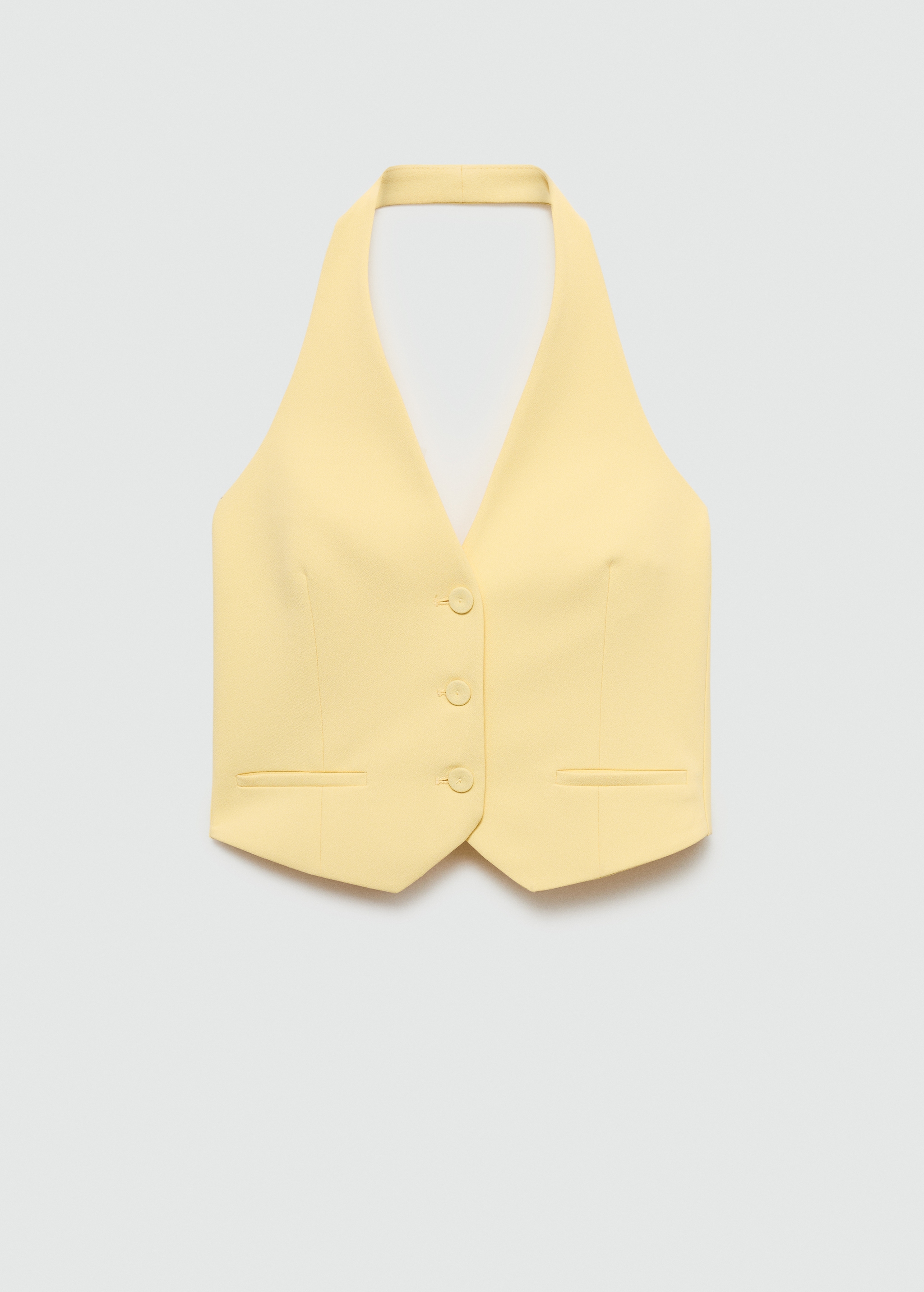 Chaleco cuello halter botones - Main Image