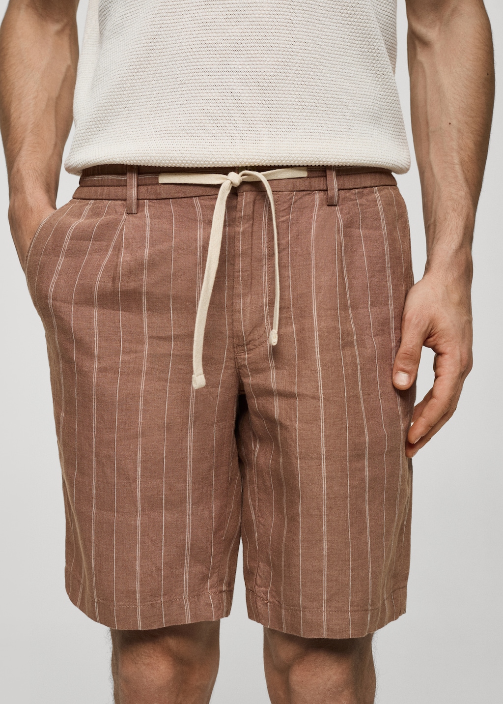 Mens 100% Linen factory Shorts