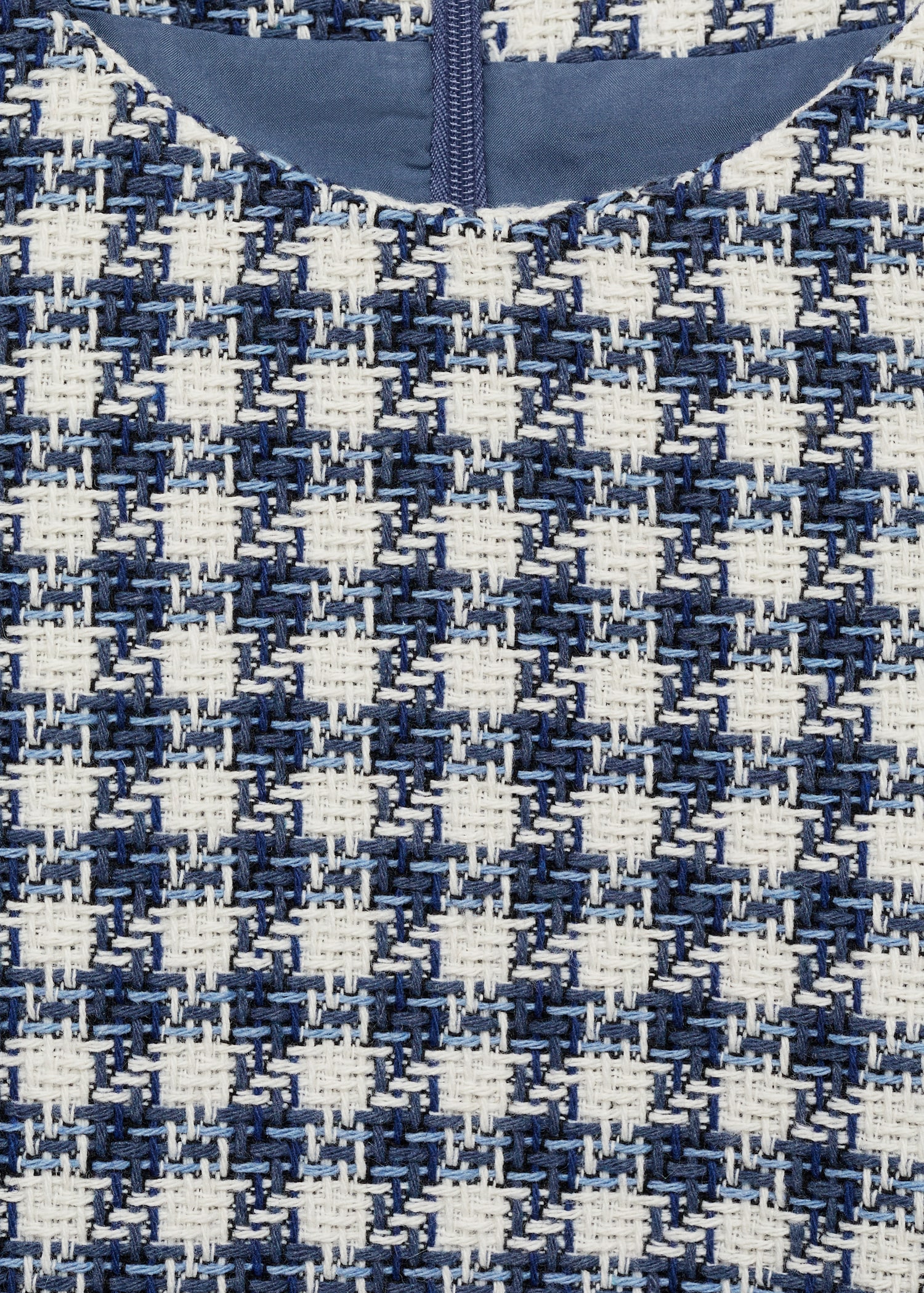 Robe pied-de-poule ceinture