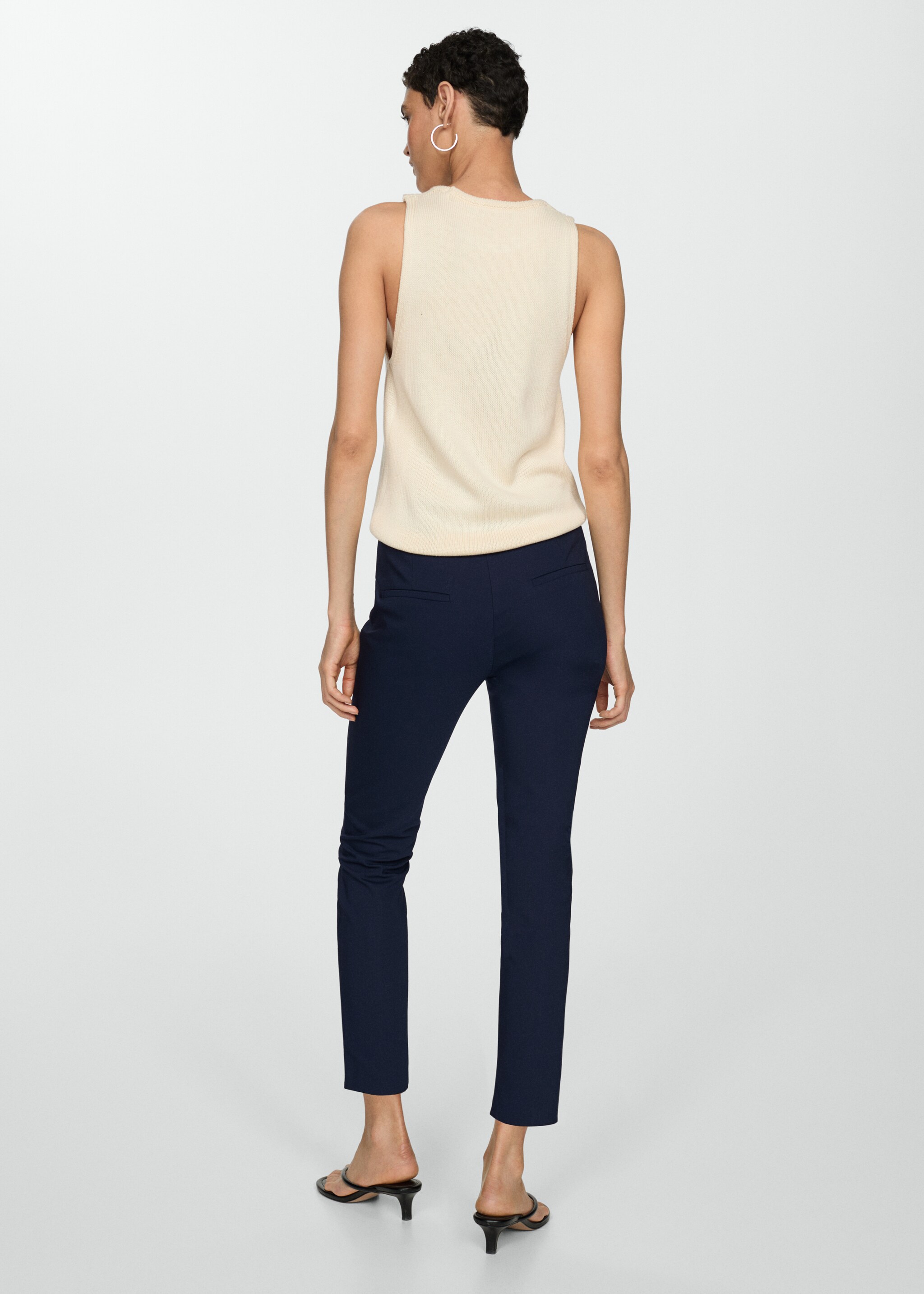 Crop skinny trousers - Reverse of the article