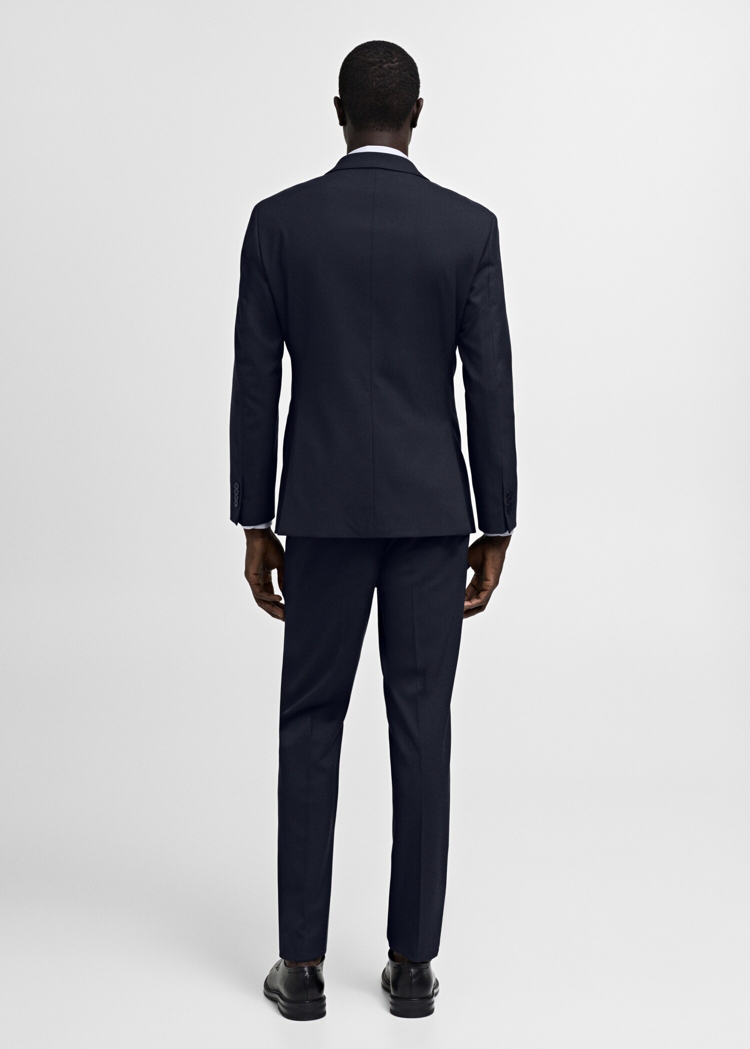 Stretch-fabric slim-fit suit jacket - Reverse of the article