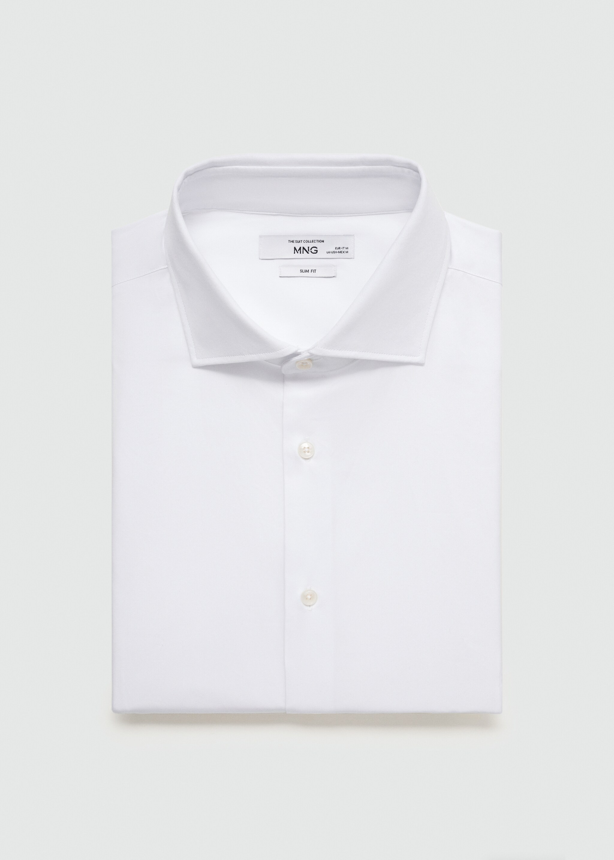Slim-fit twill fabric suit with shirt cufflinks - Details of the article 8