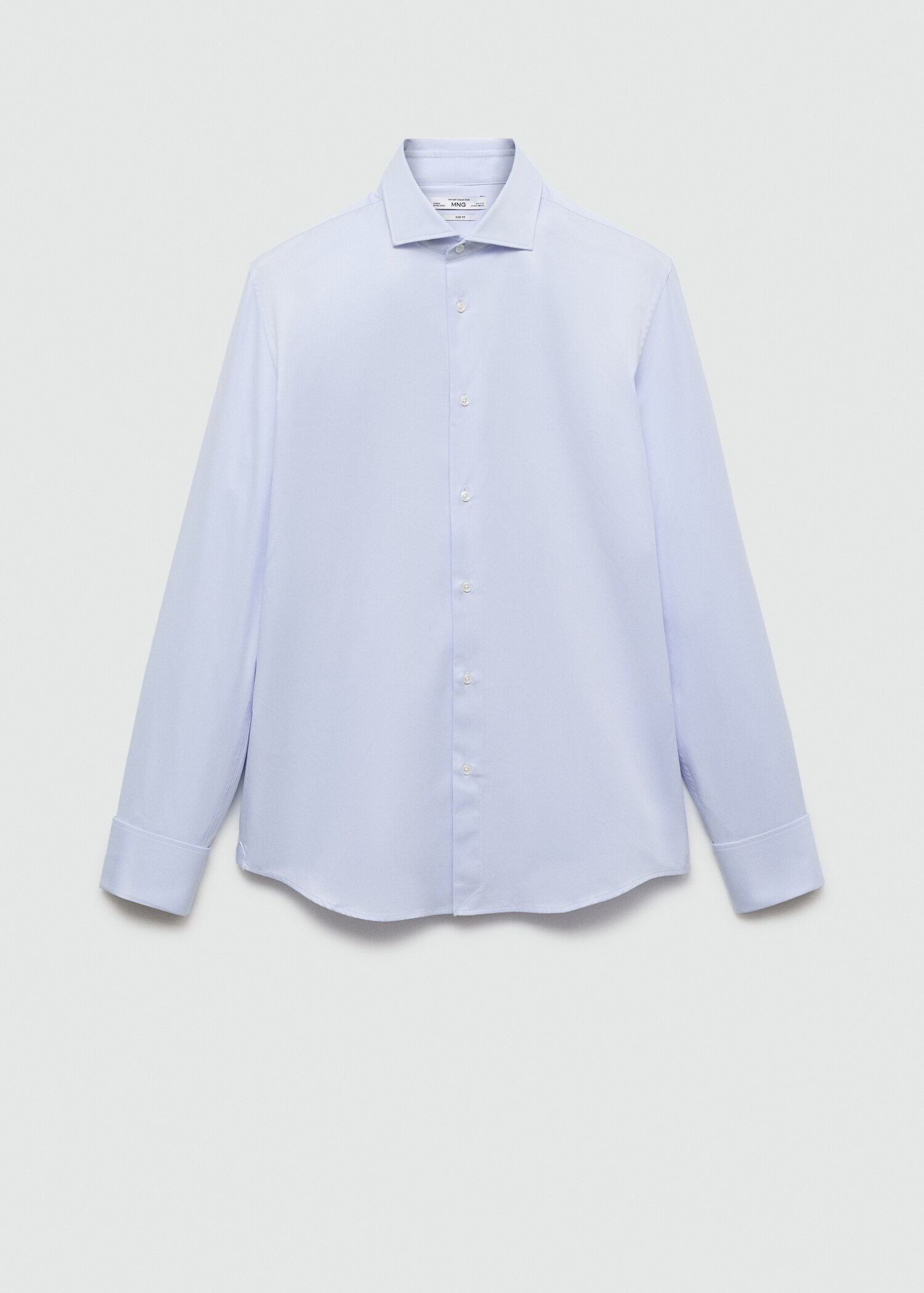 Chemise costume slim-fit tissu twill boutons de manchette - Article sans modèle