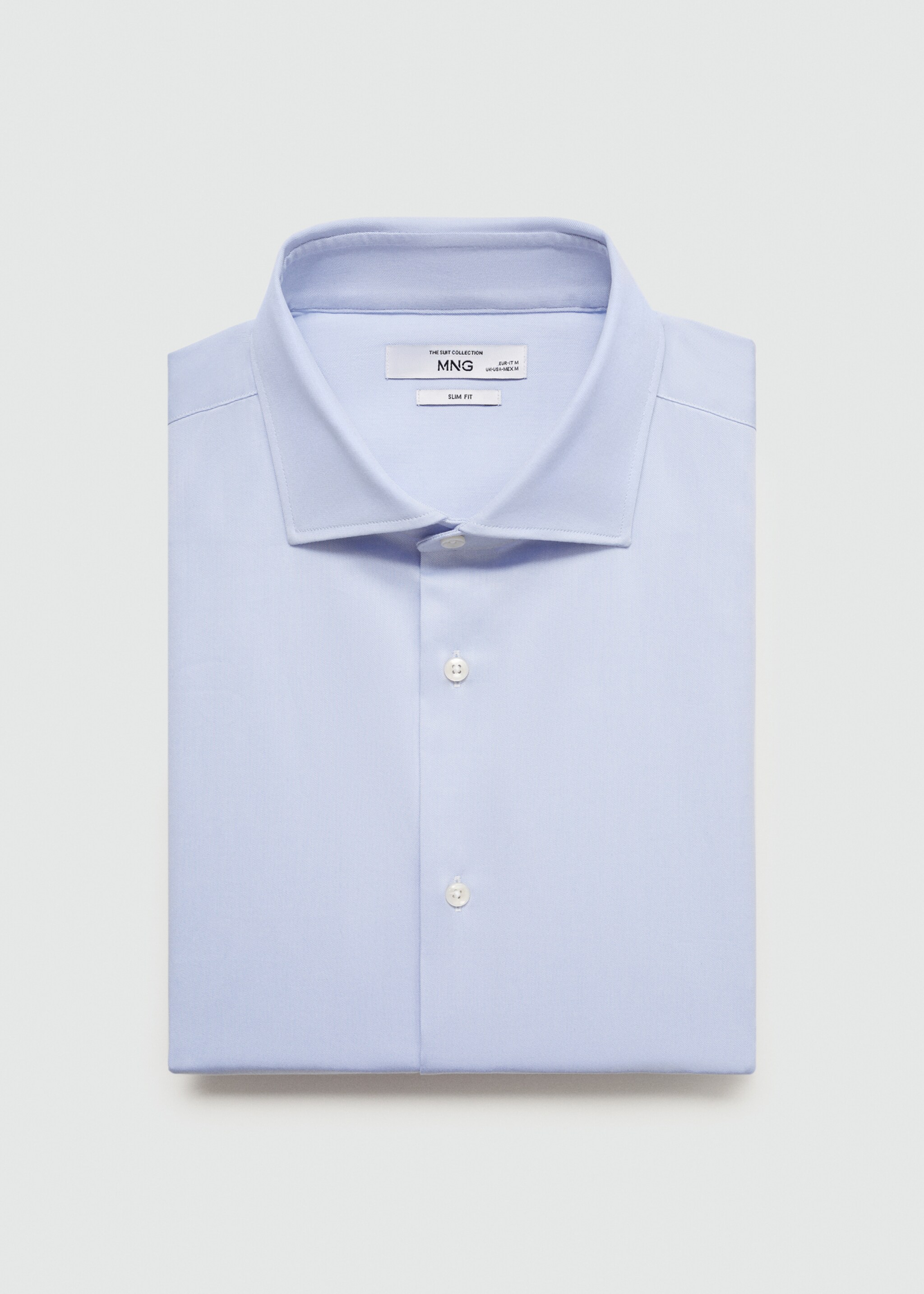 Slim-fit twill fabric suit with shirt cufflinks - Details of the article 8