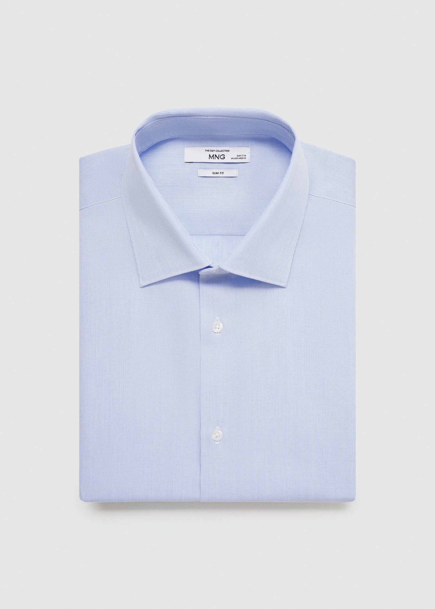 Slim-fit cotton poplin suit shirt - Details of the article 8