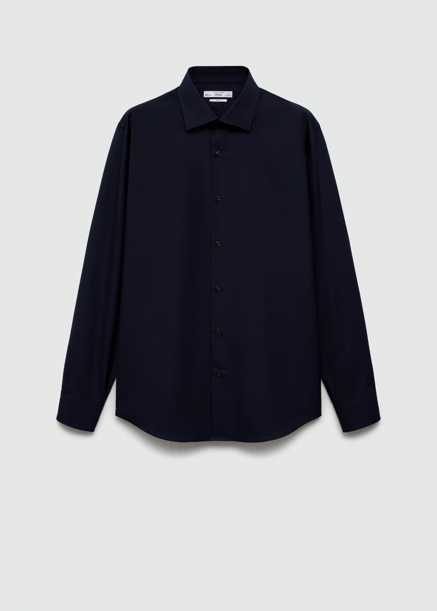 Slim-fit cotton poplin suit shirt - Article without model