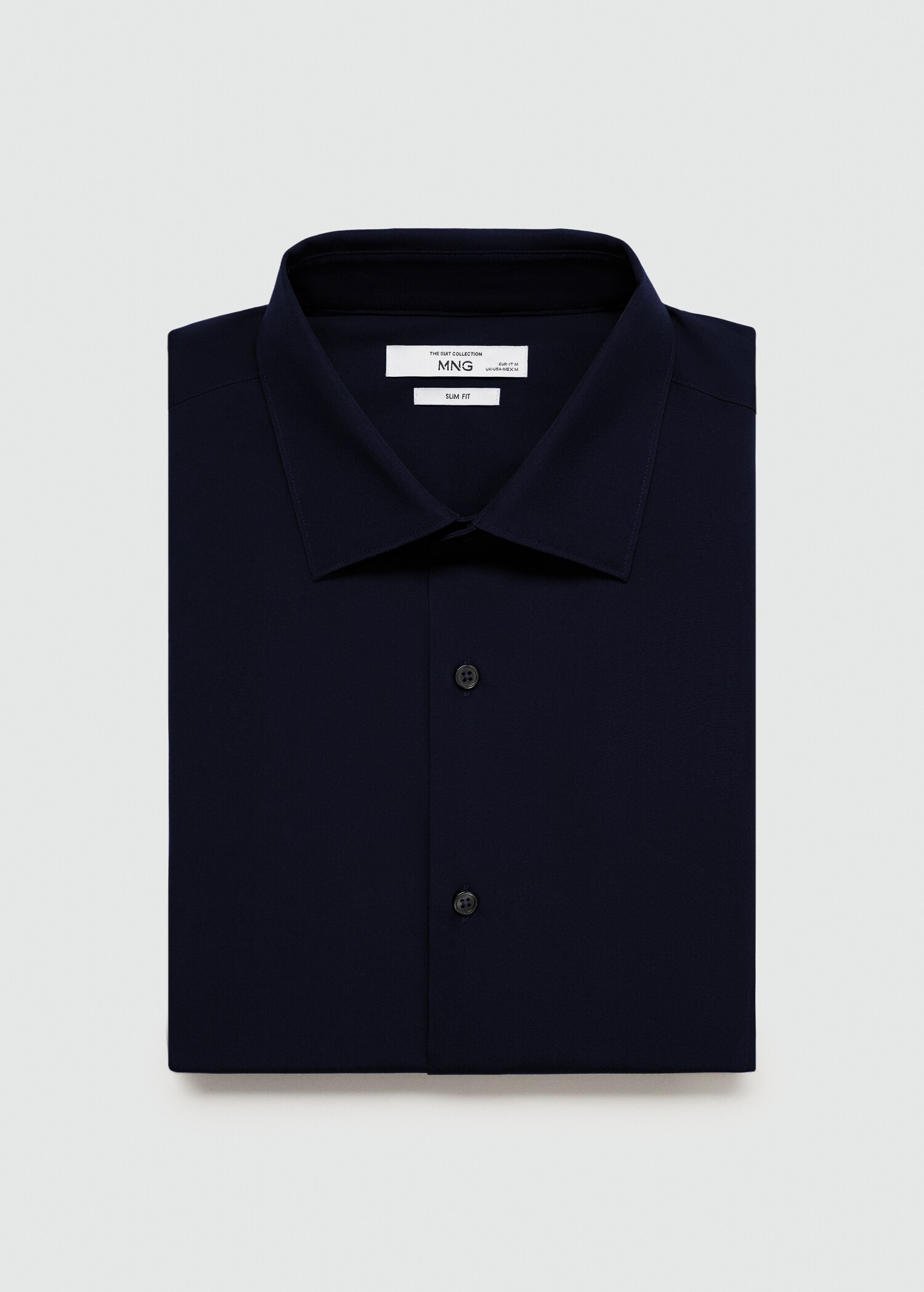 Slim-fit cotton poplin suit shirt - Details of the article 8