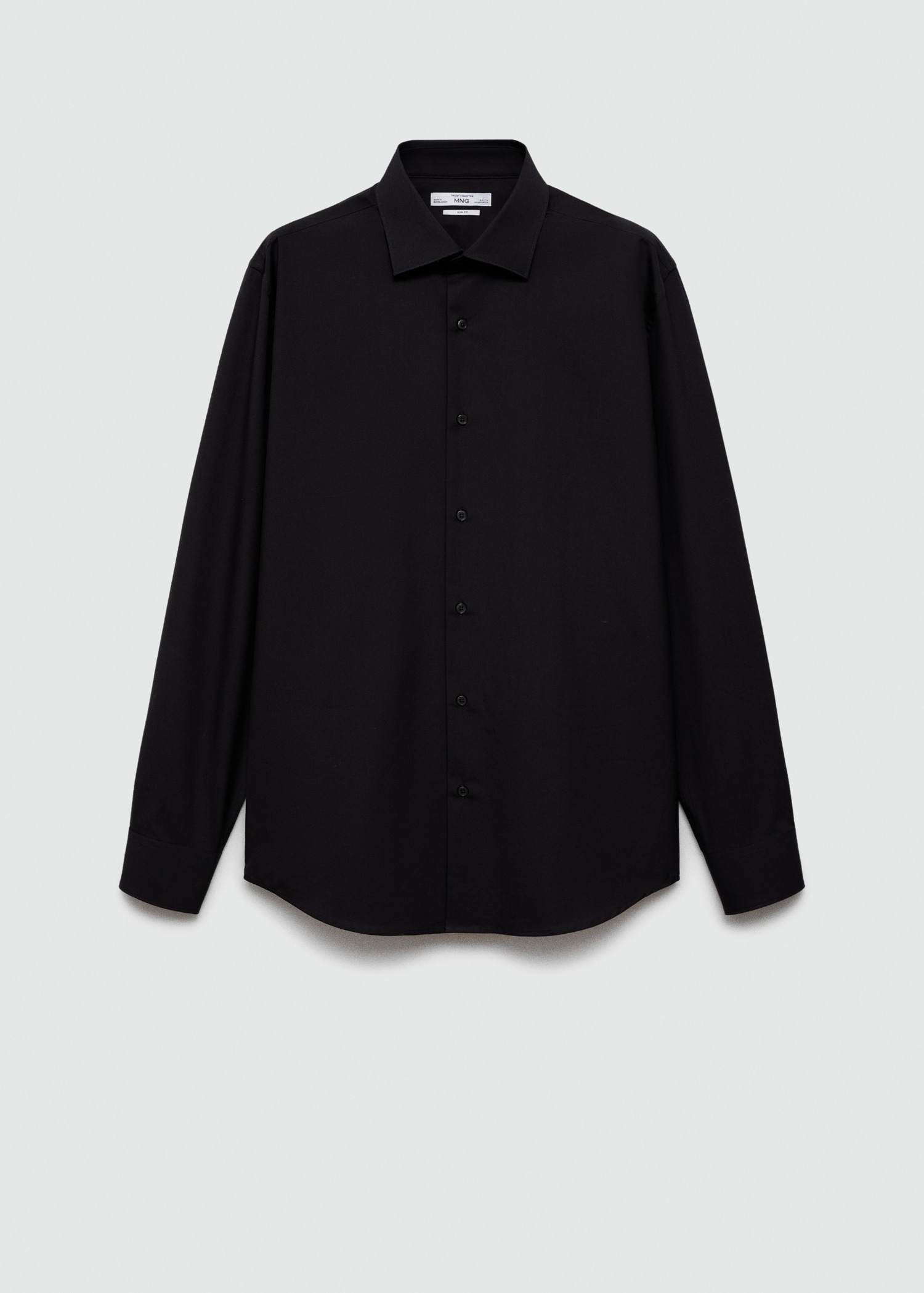 Slim-fit cotton poplin suit shirt - Article without model