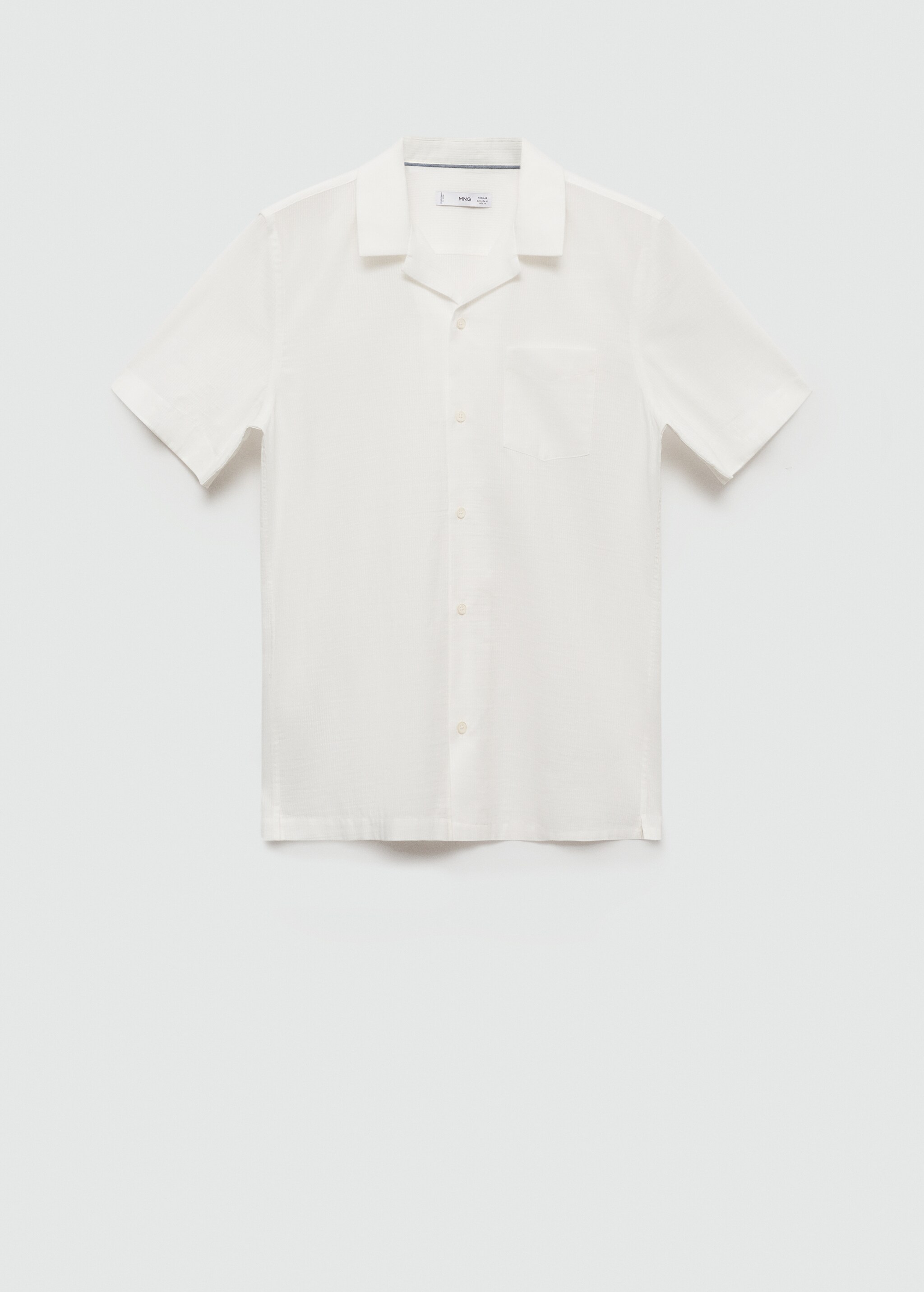 T-shirt regular fit de anarruga de 100% algodão - Artigo sem modelo
