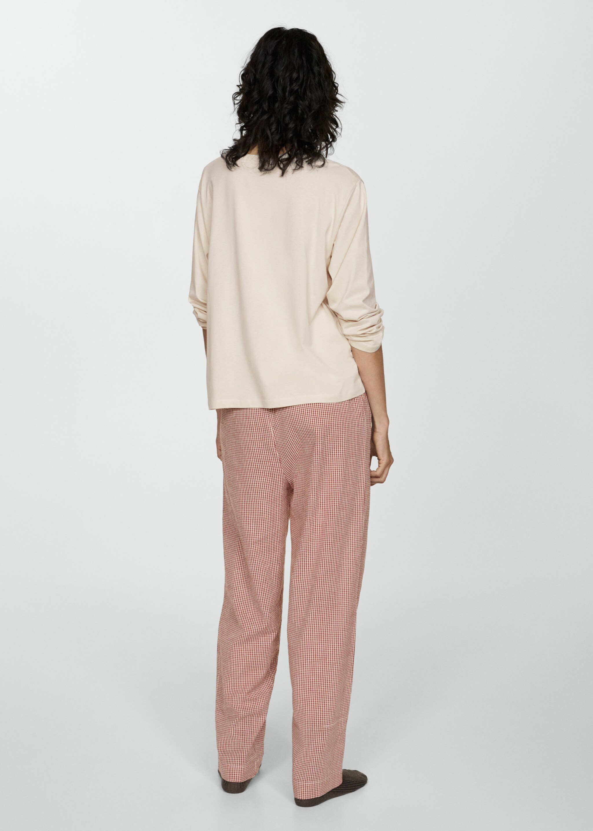 Two-piece cotton pyjamas - Reverse of the article
