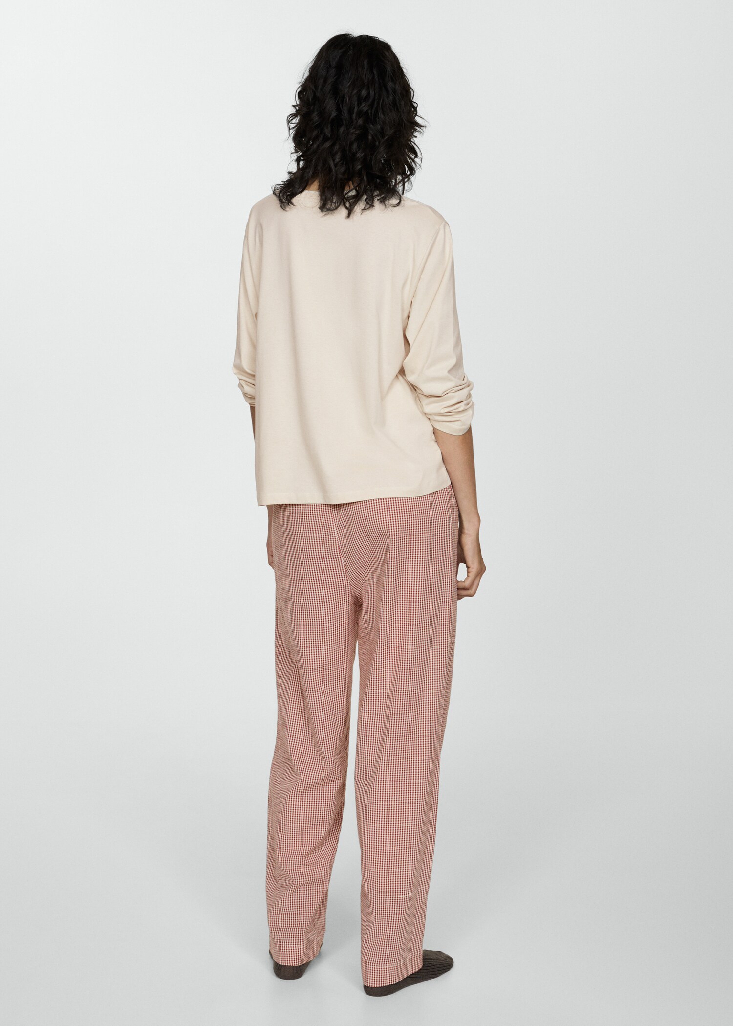 Two-piece cotton pyjamas - Reverse of the article
