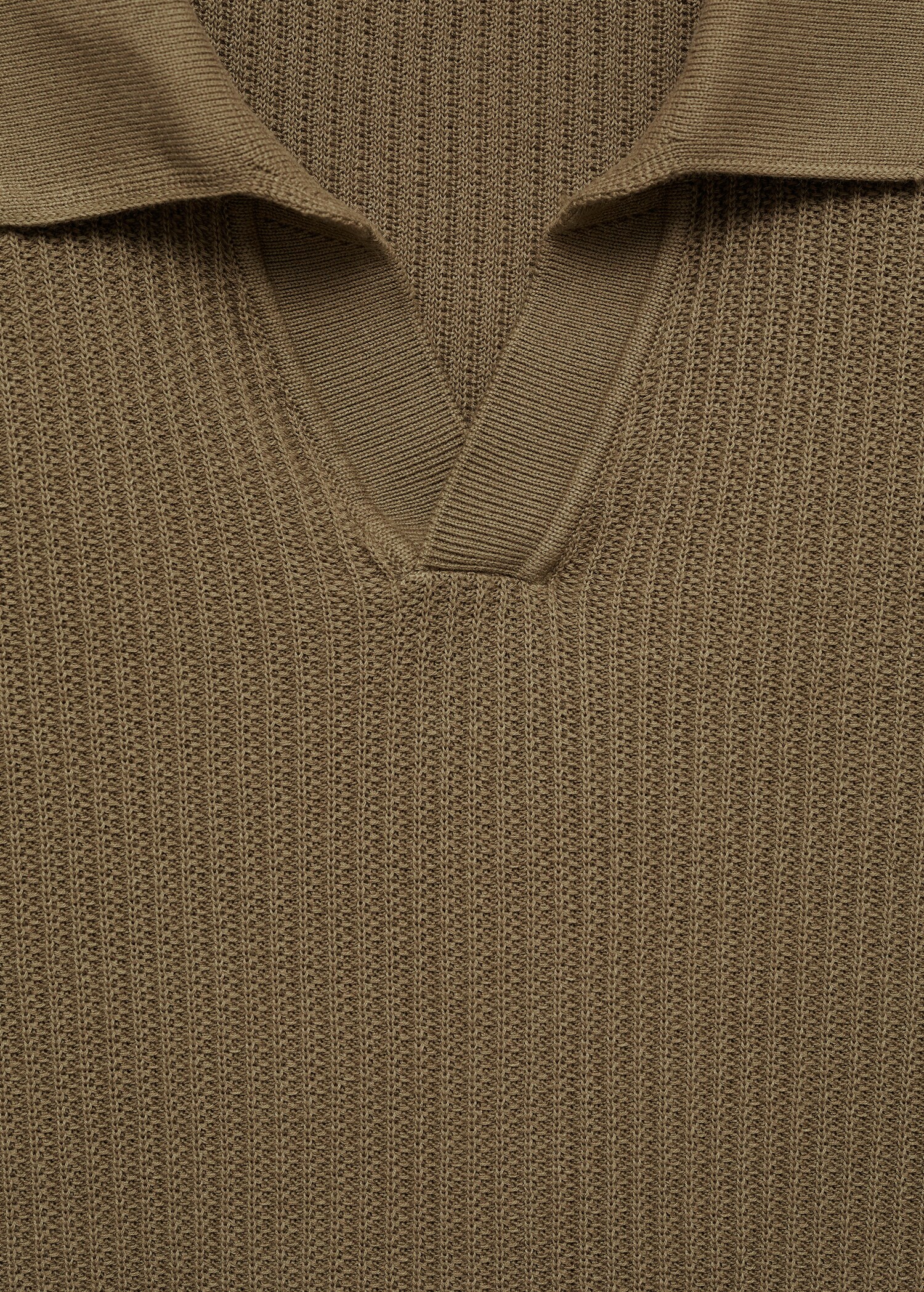 Geribd gebreid katoenen poloshirt - Detail van het artikel 8