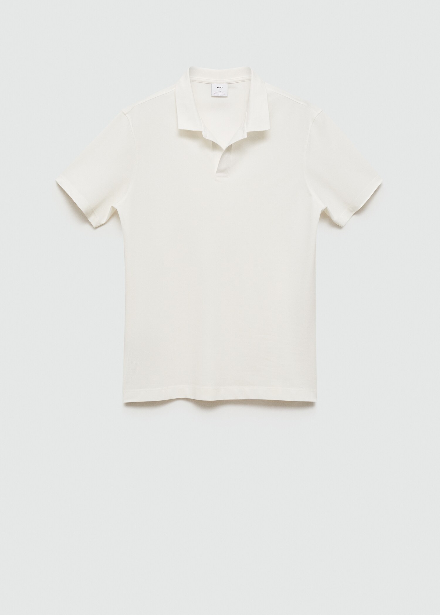 Slim-fit cotton-piqué polo shirt - Article without model