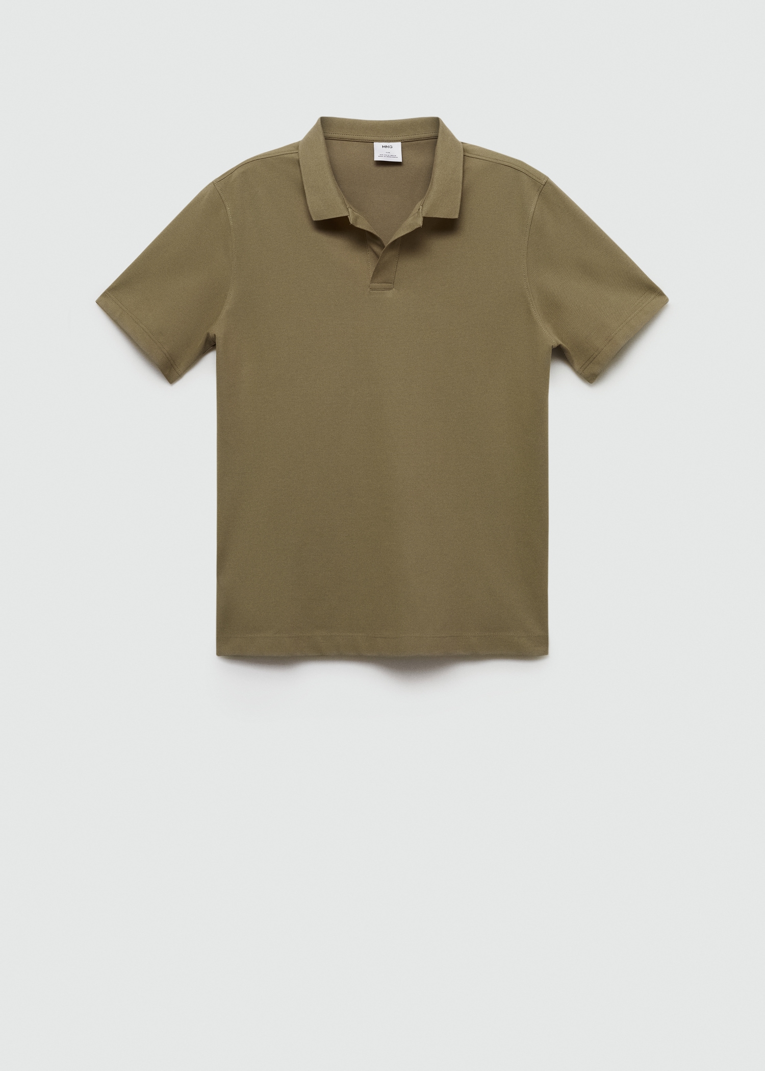 Slim-fit cotton-piqué polo shirt - Article without model
