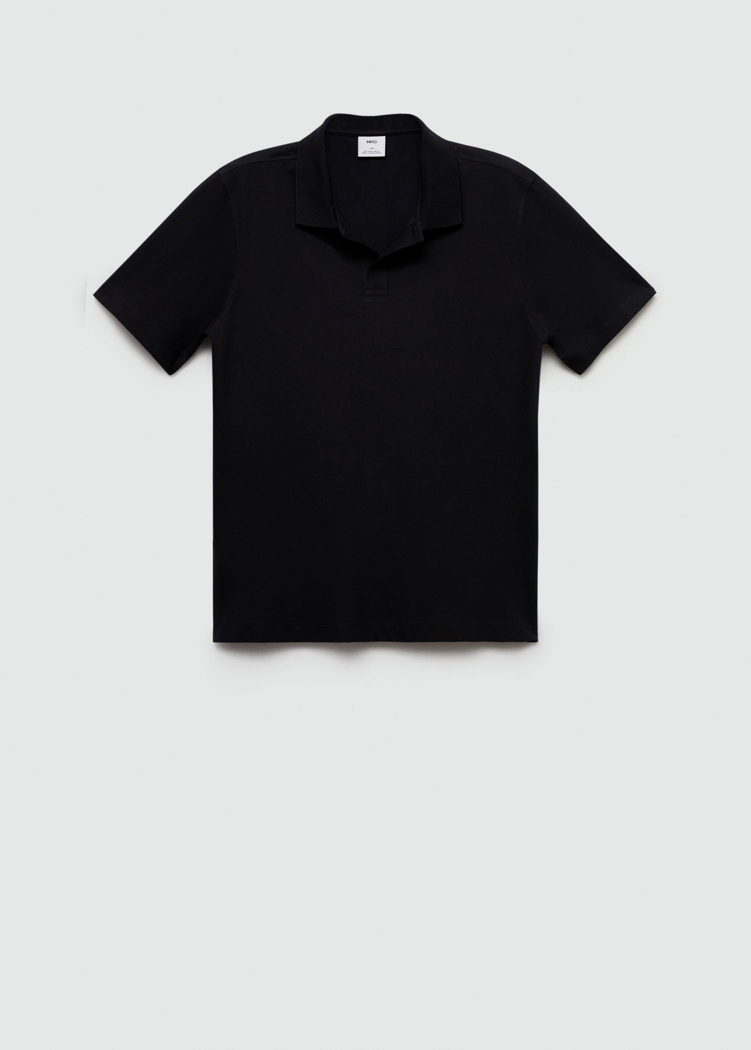 Slim-fit cotton-piqué polo shirt - Article without model
