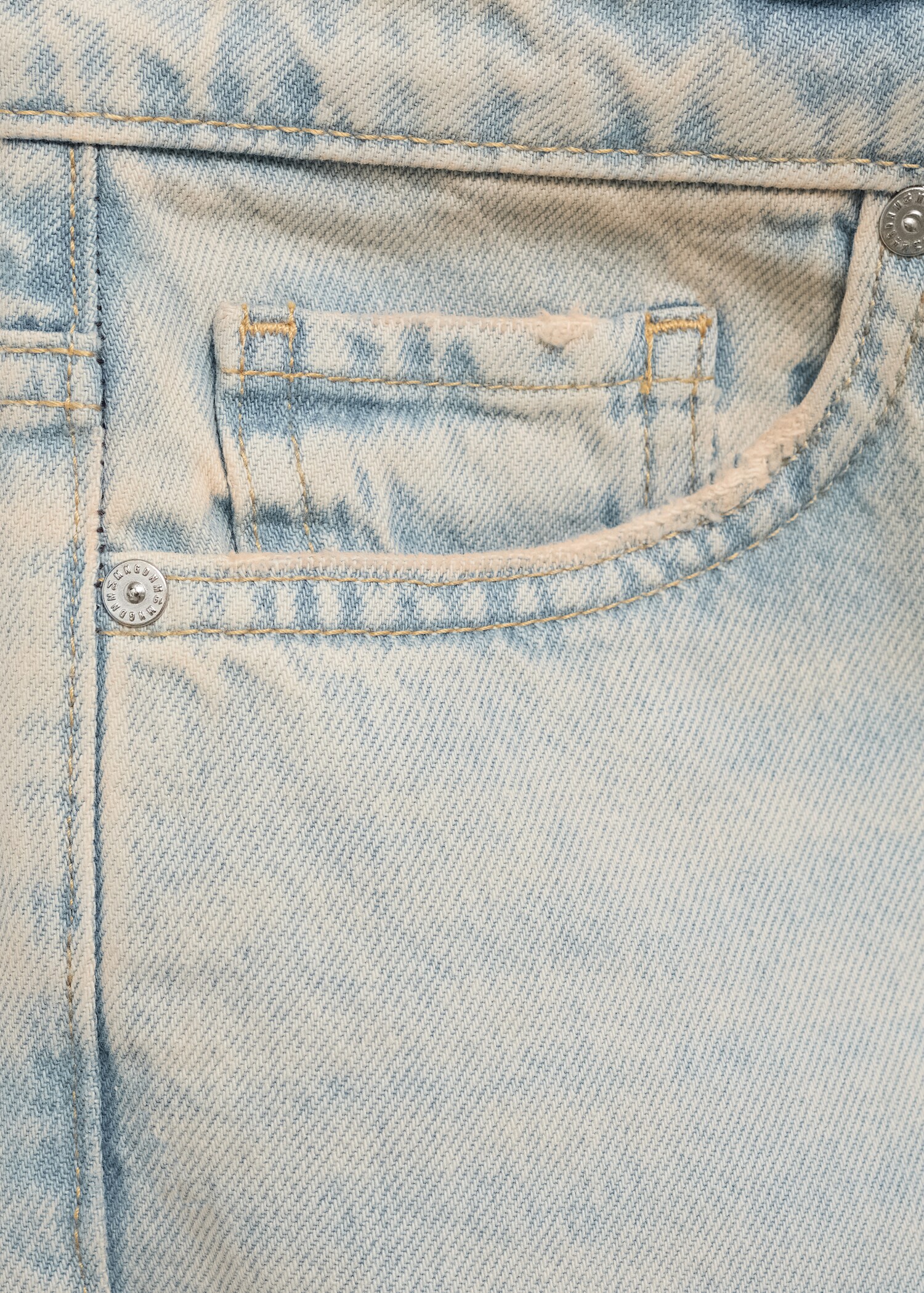 Beyaz düz kesim crop jean - Ürün detayı 0
