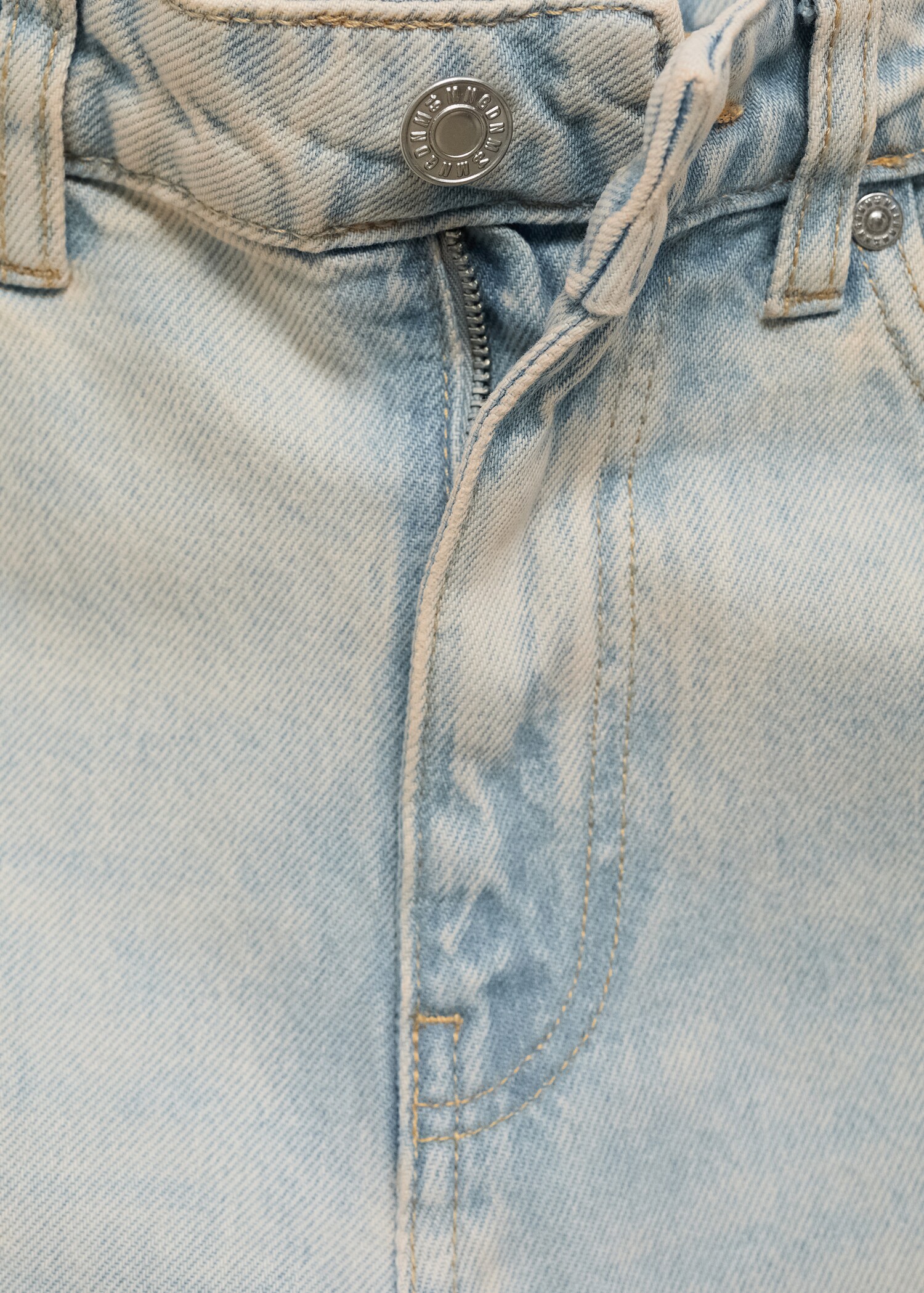 Beyaz düz kesim crop jean - Ürün detayı 8
