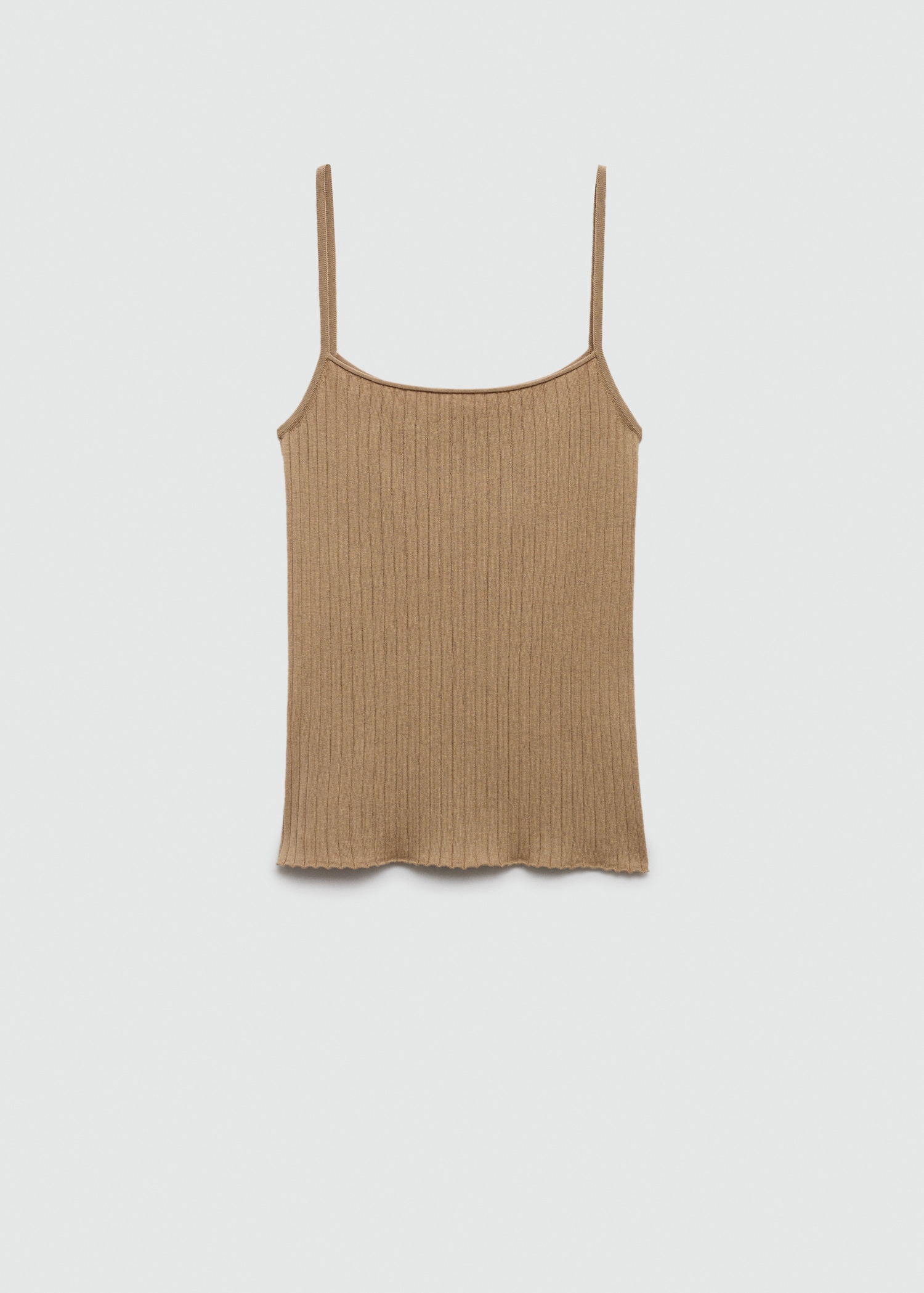 Ribbed knit tank top - Article without model
