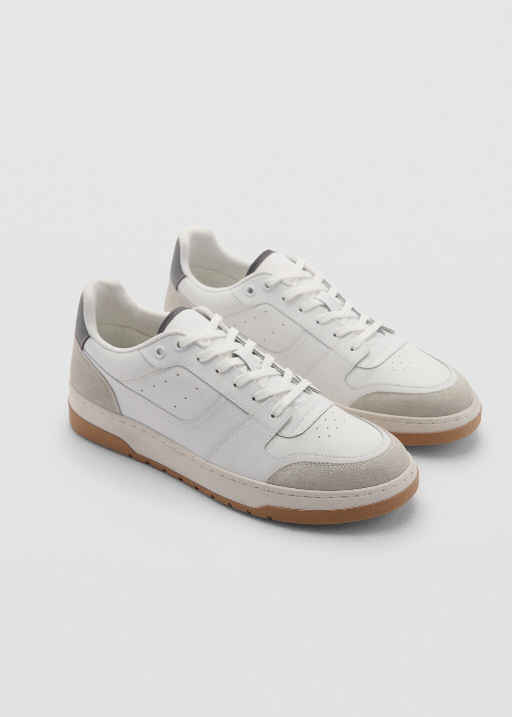 Mango Sneakers mit kontrastierenden Lederdetails