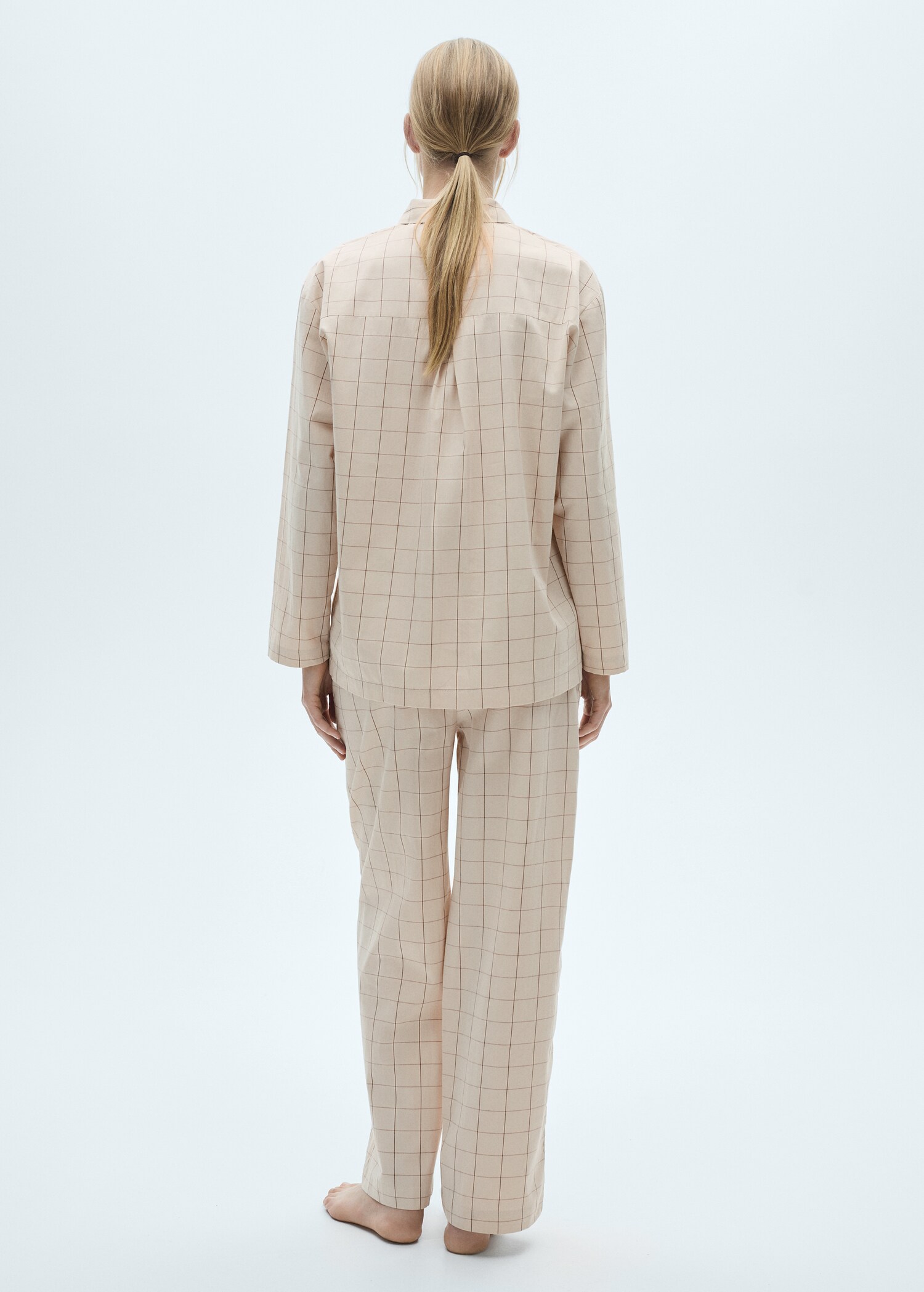 Pyjama deux pièces carreaux - Verso de l’article