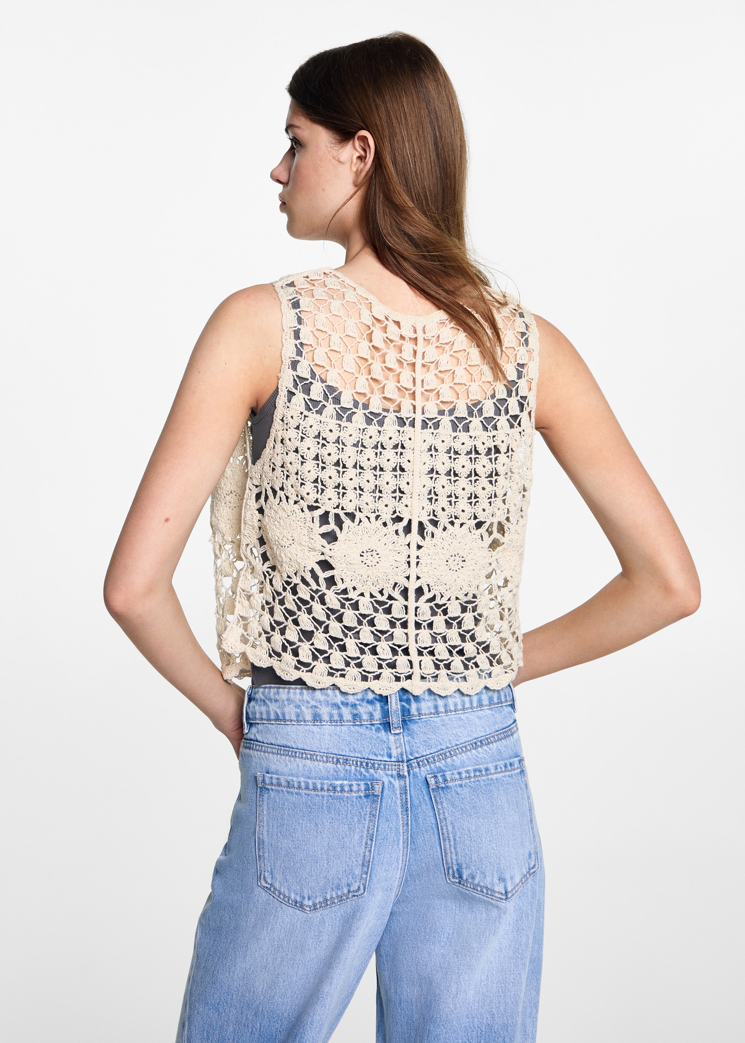 Gilet crochet - Verso de l’article
