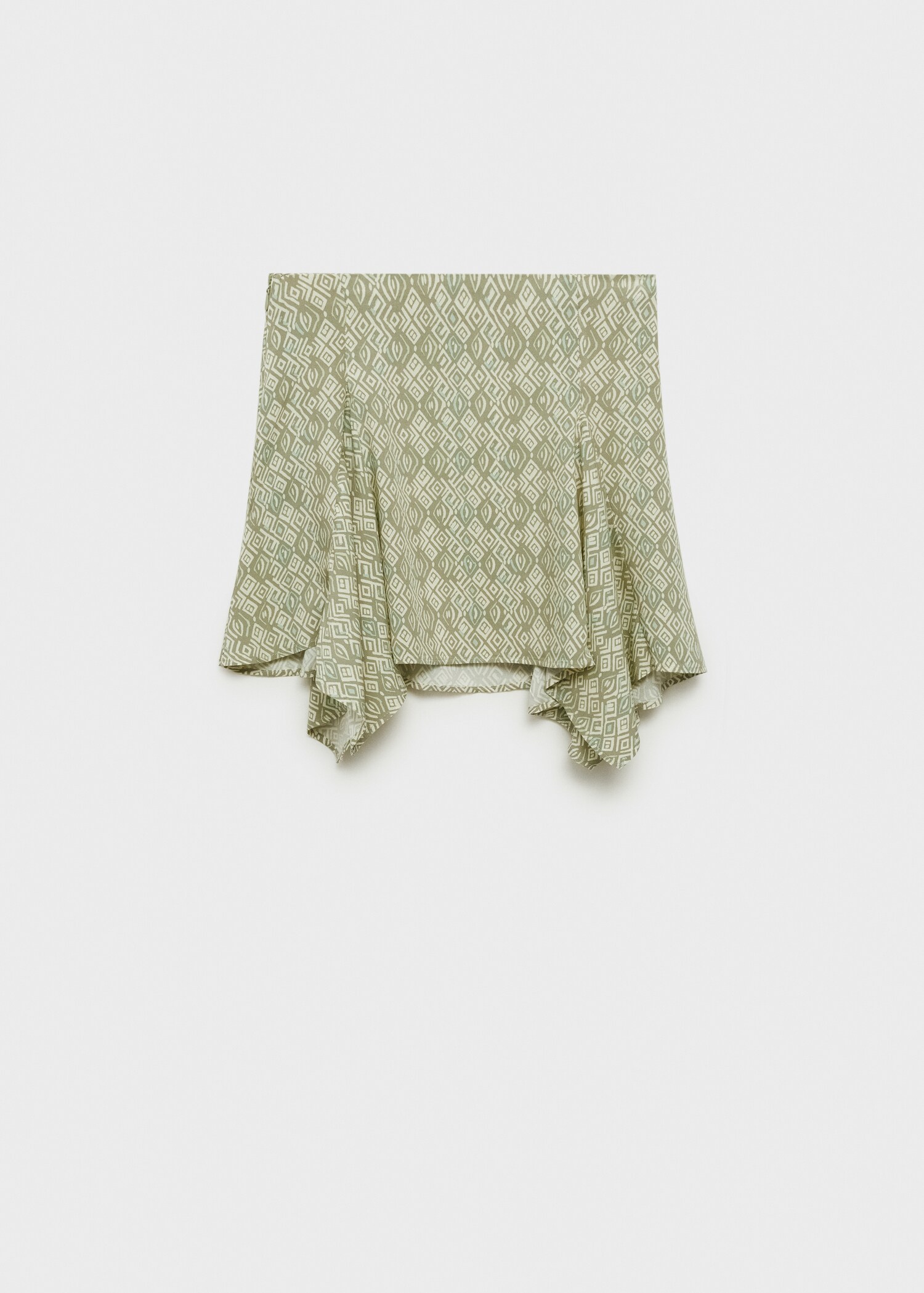 Asymmetrical printed skirt - Article without model