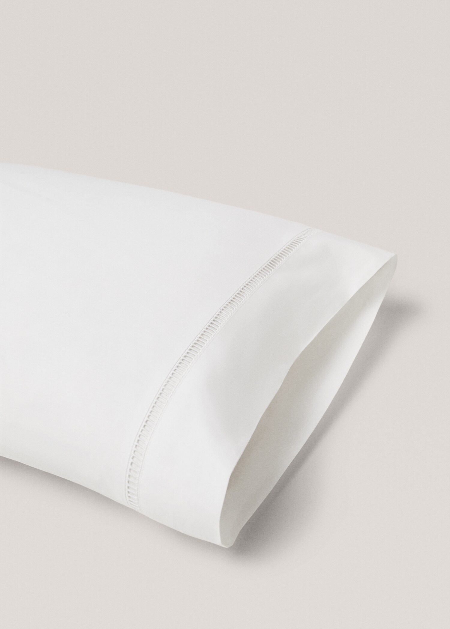 Pillowcase hemstitch detail 45x110cm - Details of the article 1