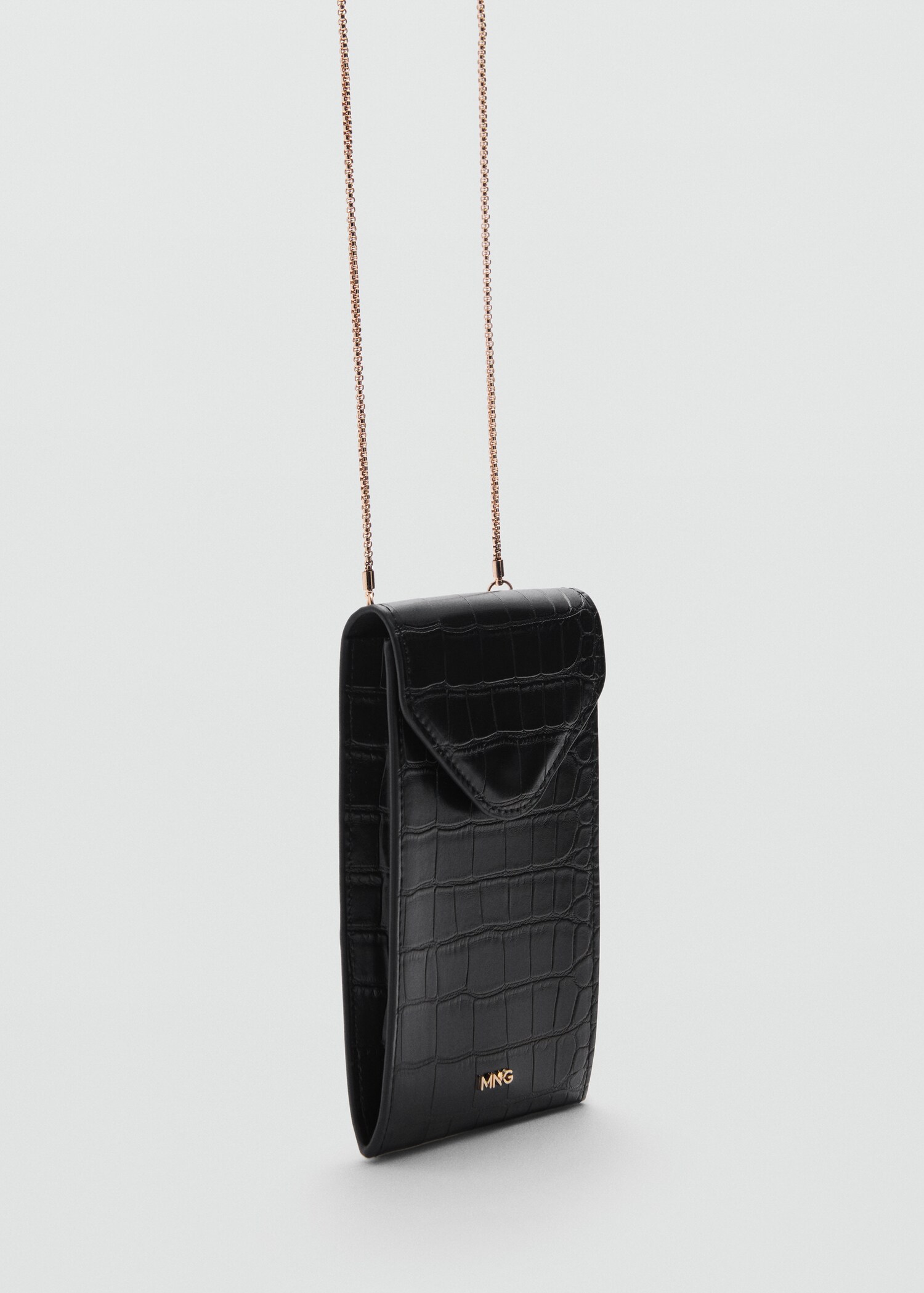 Crocodile-effect cell phone case - Medium plane