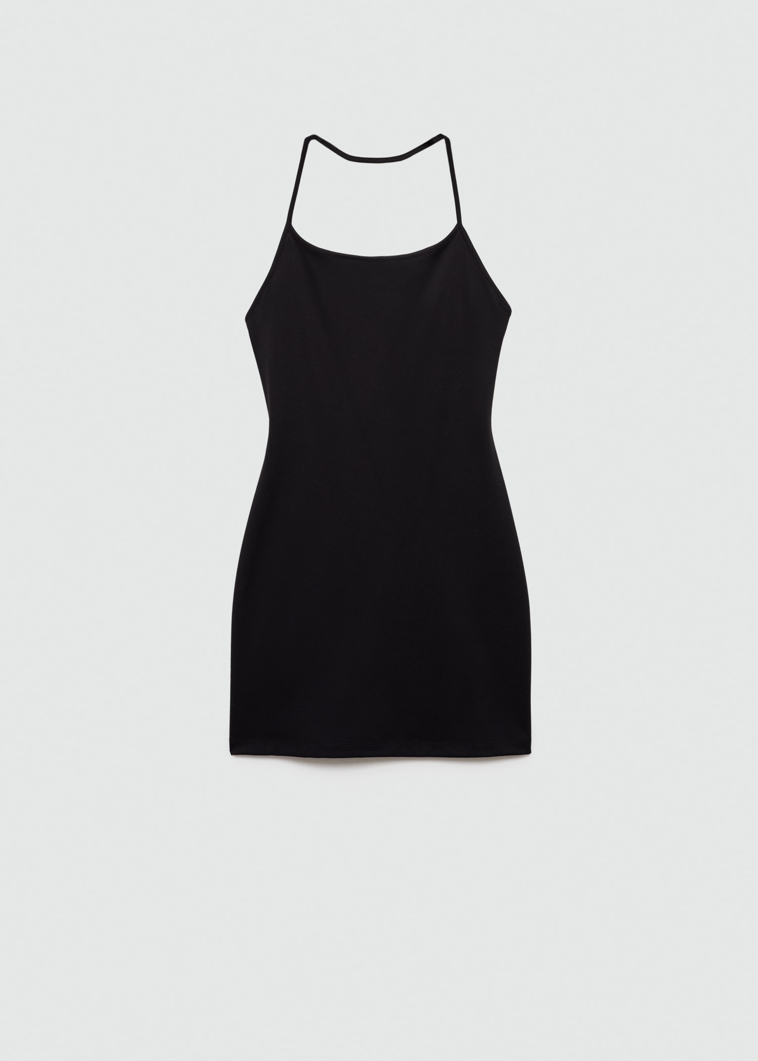 Short Halter neck Dress Woman MANGO Uzbekistan short-halter-neck-dress-woman-mango-uzbekistan