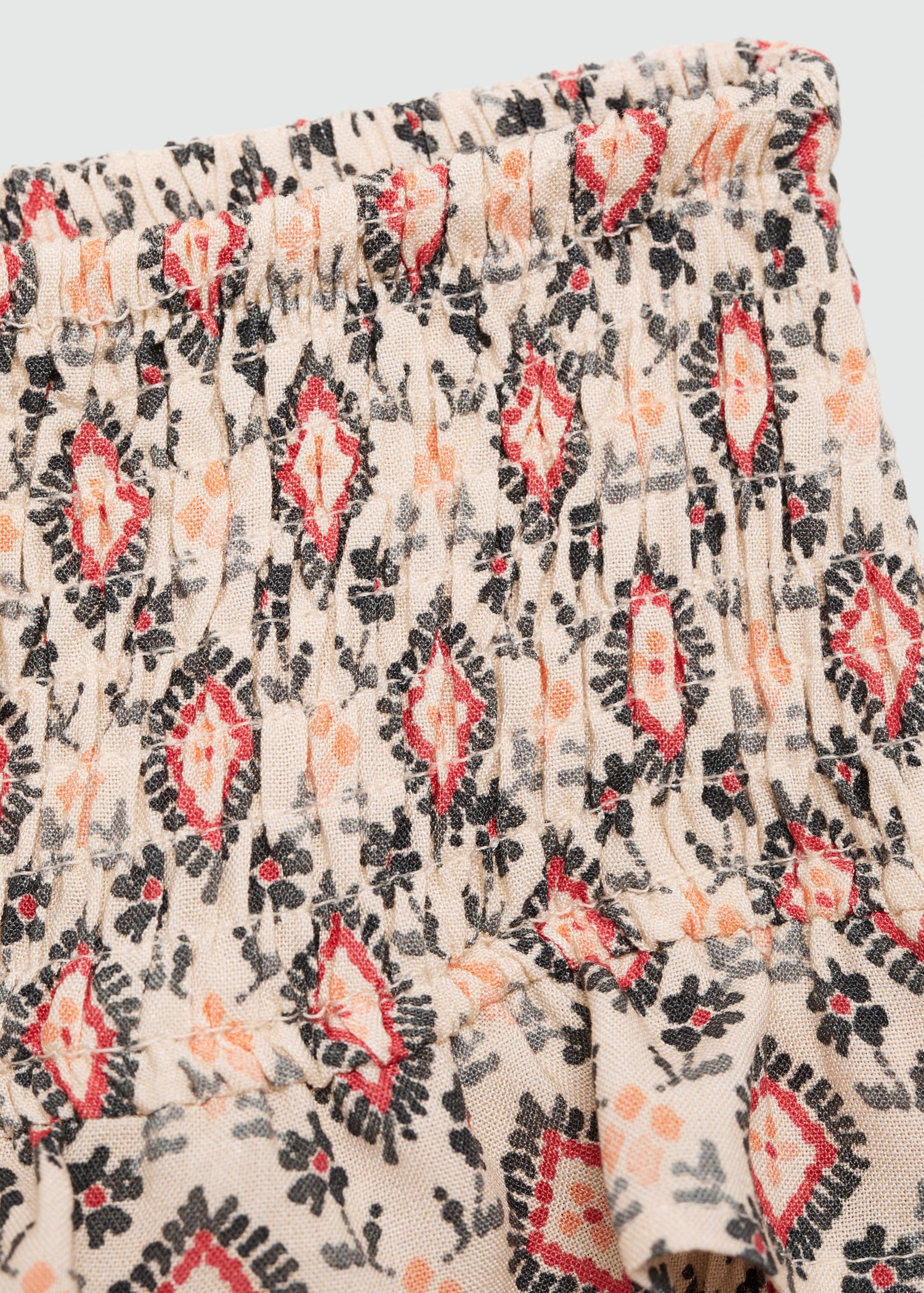Printed ruffle skirt - Details of the article 0