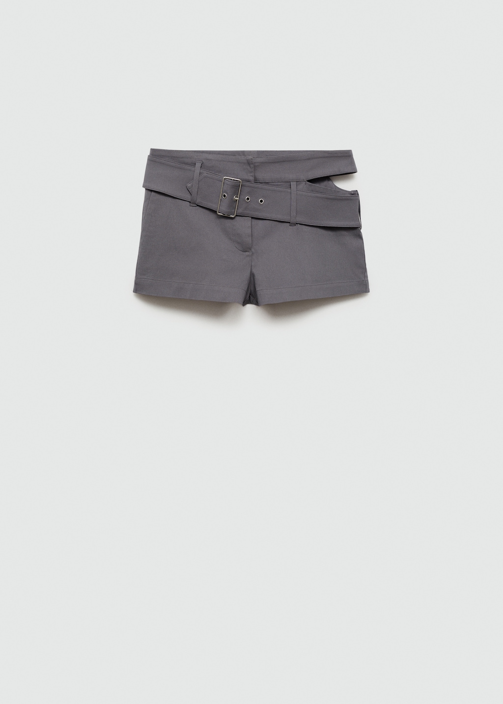 Asymmetrical shorts with belt - Women | MANGO Japan